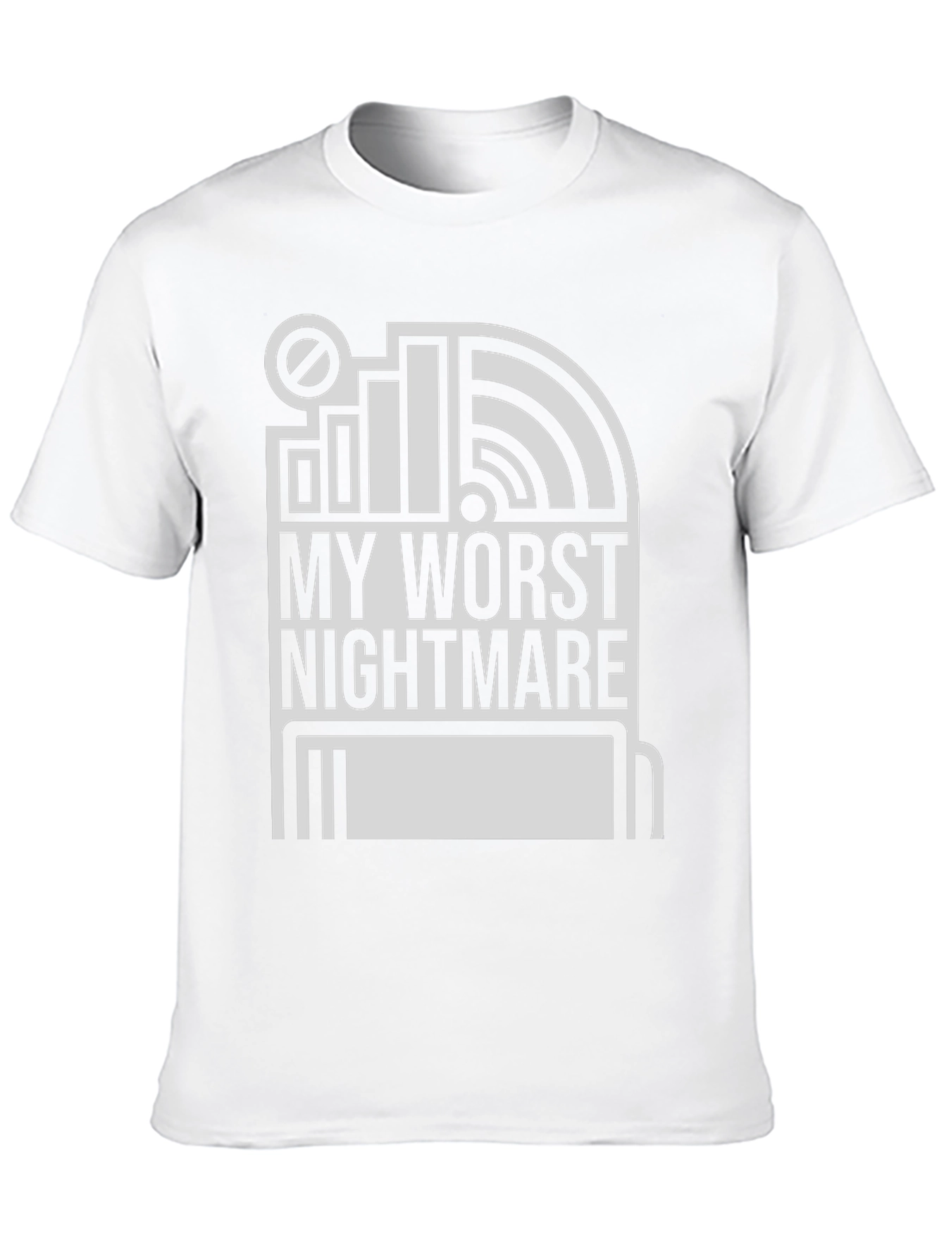 Black My Worst Nightmare Graphic T-Shirt - Tech Humor Tee view 10