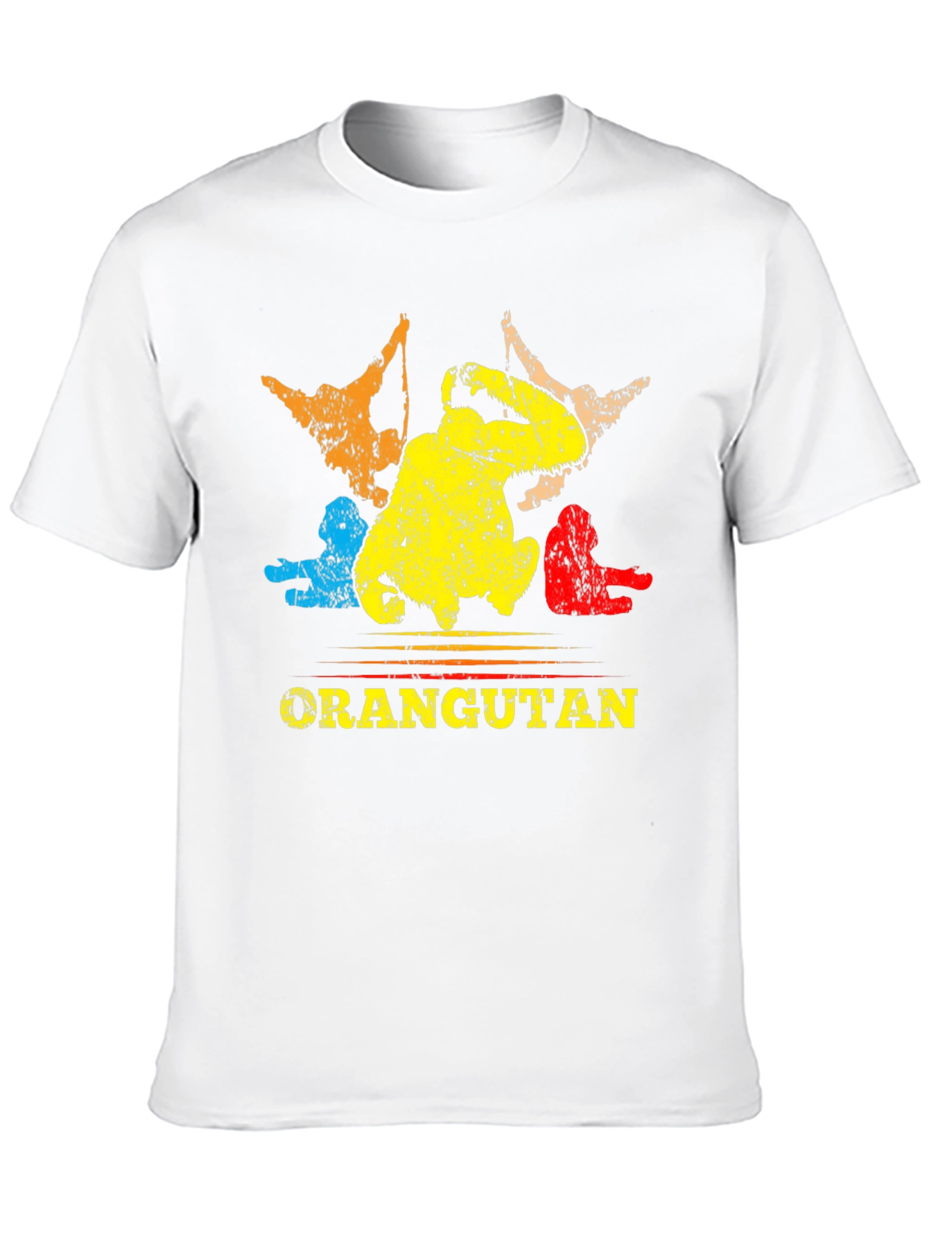 Black Orangutan Graphic Print T-Shirt view 10