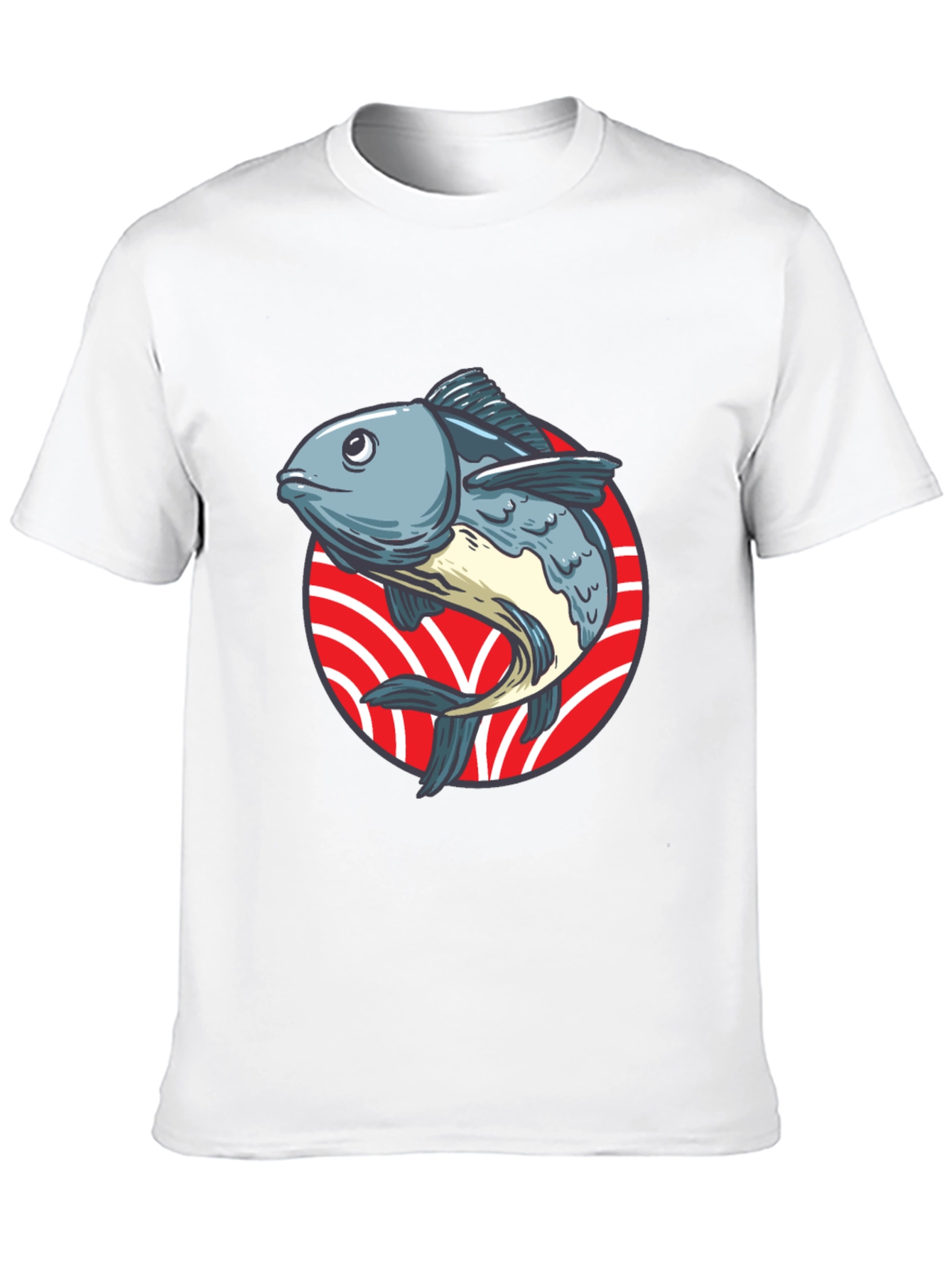 Black Fish Graphic T-Shirt - Unique Design view 10