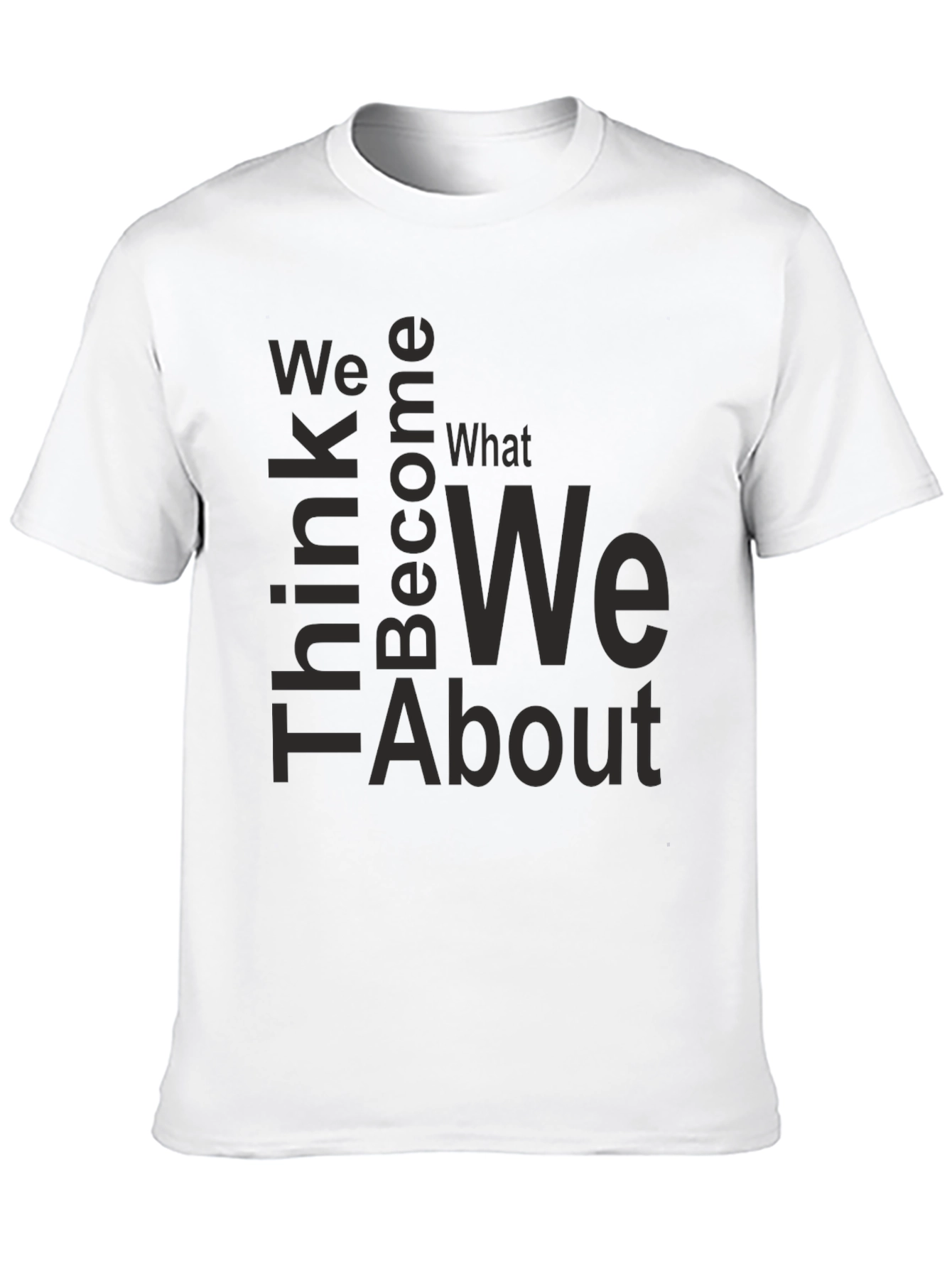 Black Inspirational 'Think' Graphic T-Shirt - Unisex view 10