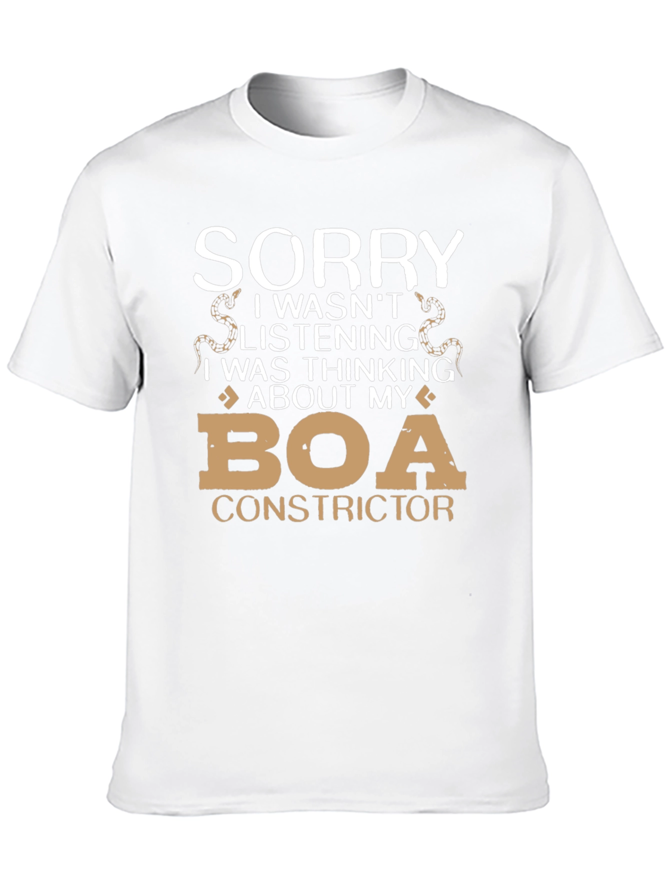 Black Sorry Thinking About Boa Constrictor T-Shirt view 10