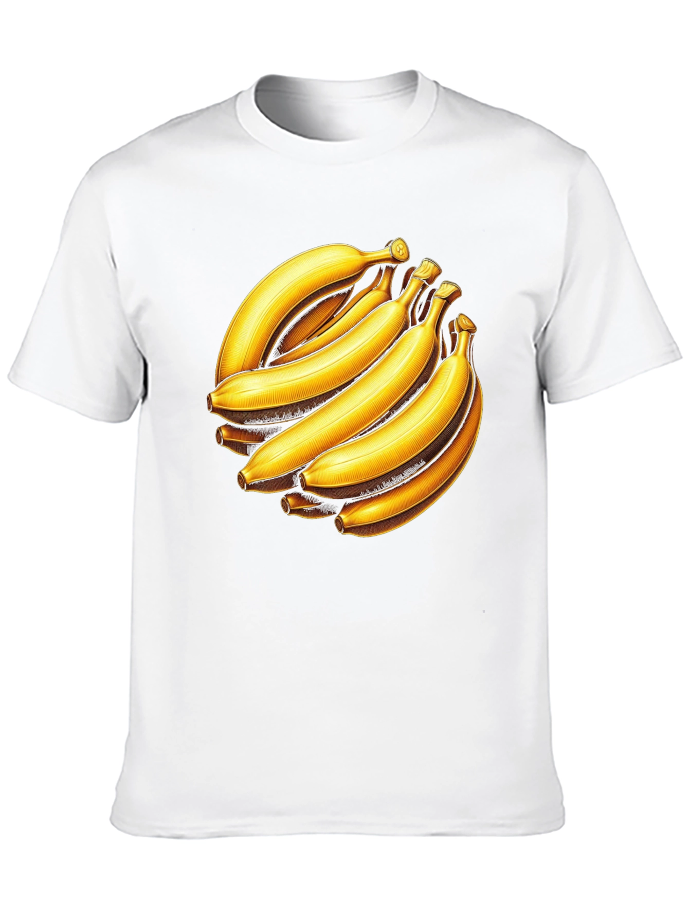 Black Banana Bunch Graphic Tee - Black Cotton Casual T-Shirt view 10