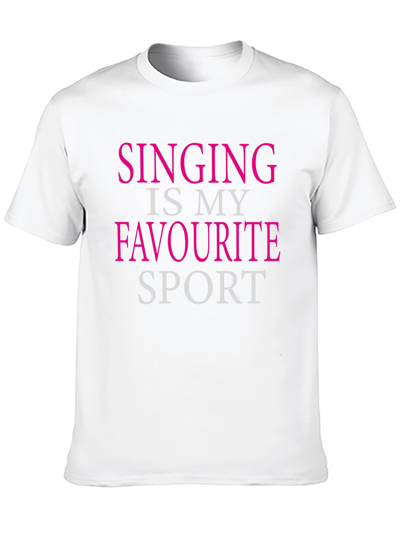 Black Singing Is My Favorite Sport - Novelty Graphic Tee view 10