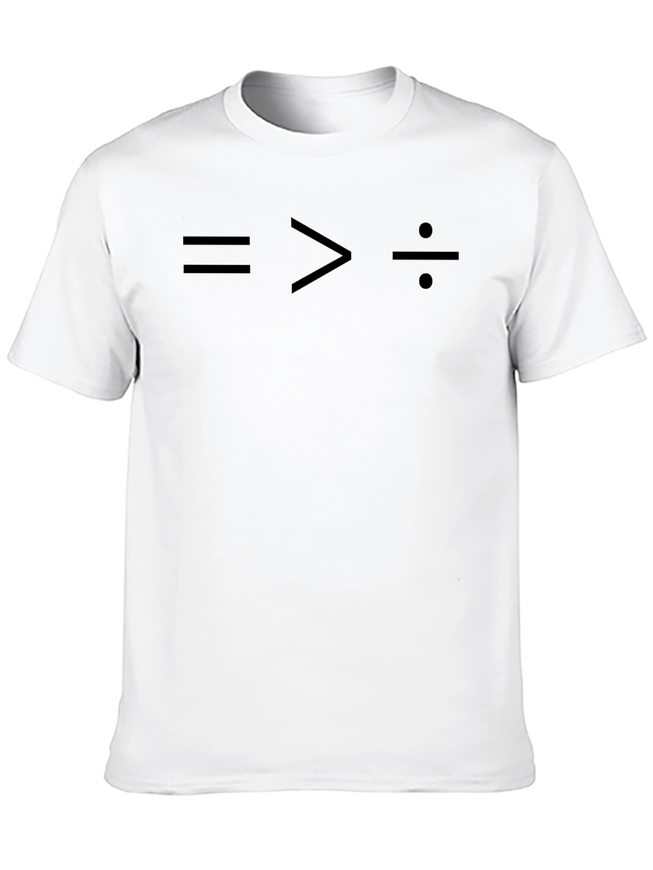 Black Math Humor Tee - Equality Greater Than Division view 10