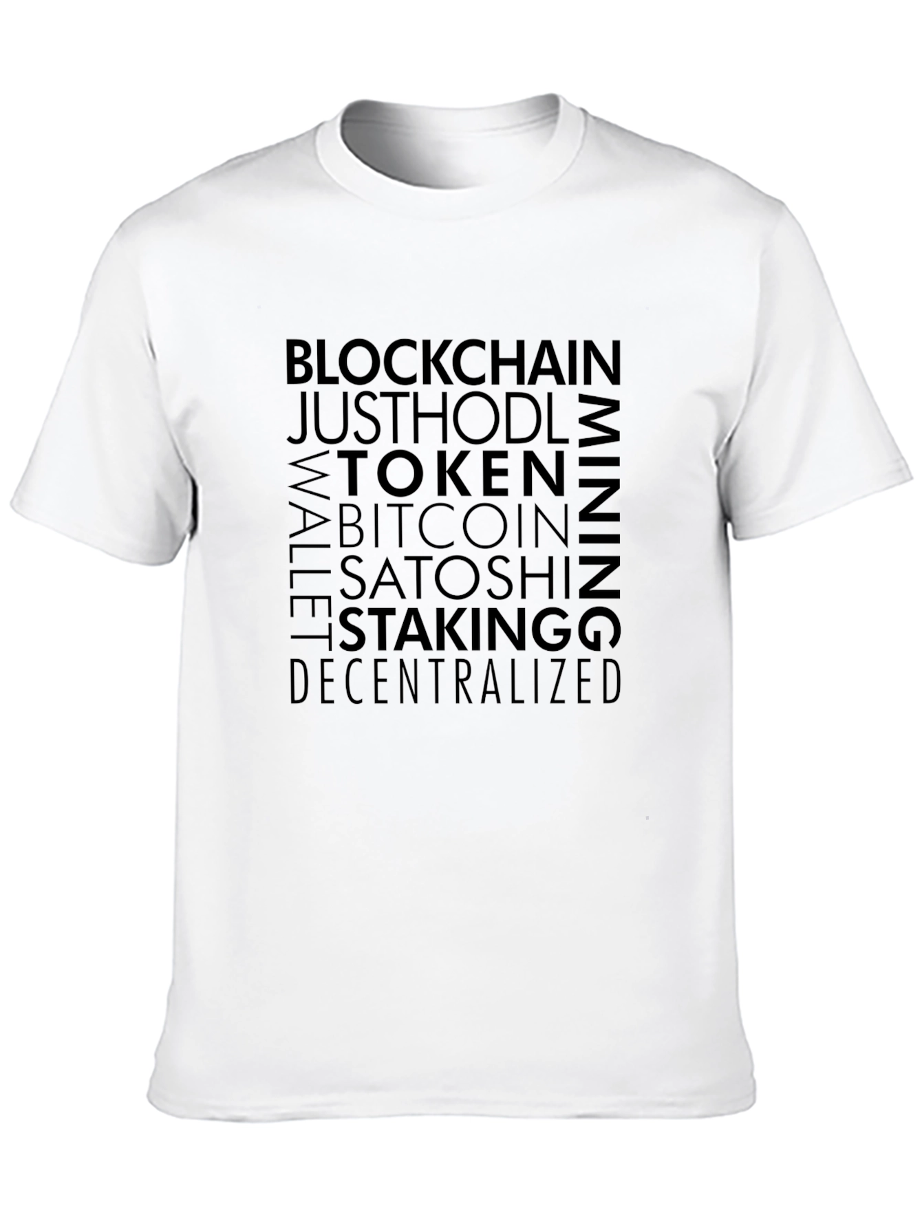 Black Crypto Enthusiast Tee: Blockchain Bitcoin Mining Design view 10