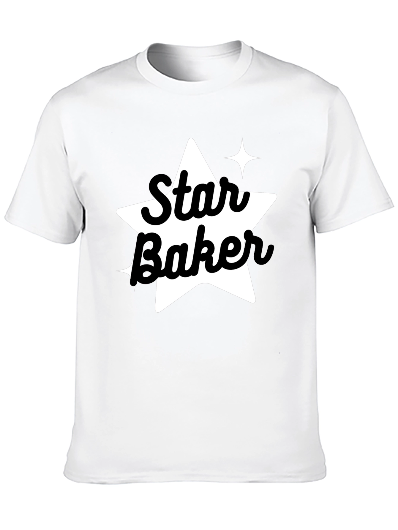 Black Star Baker Black Tee - Baking Enthusiast Apparel view 10