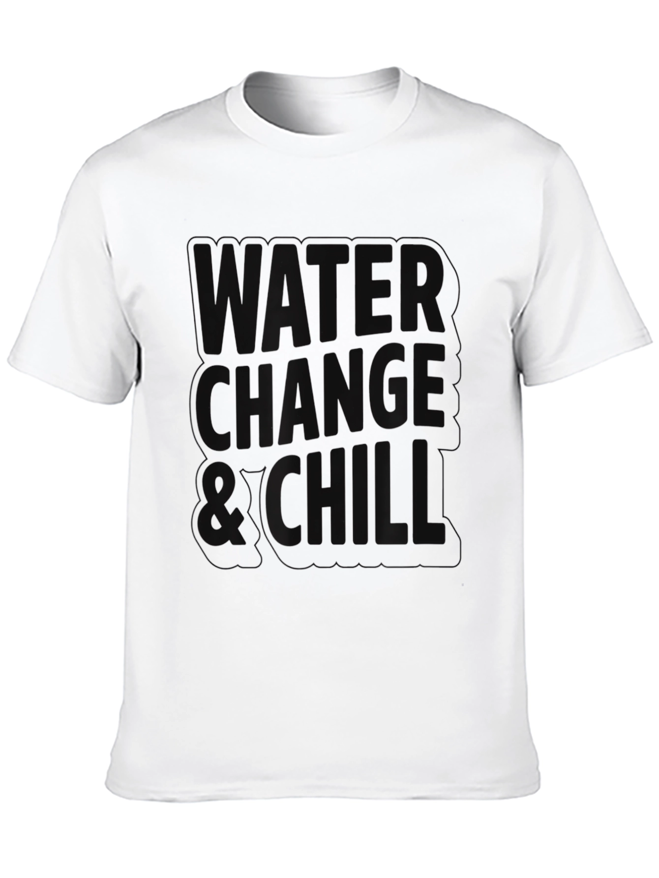 Black Water Change & Chill Black Graphic Tee view 10