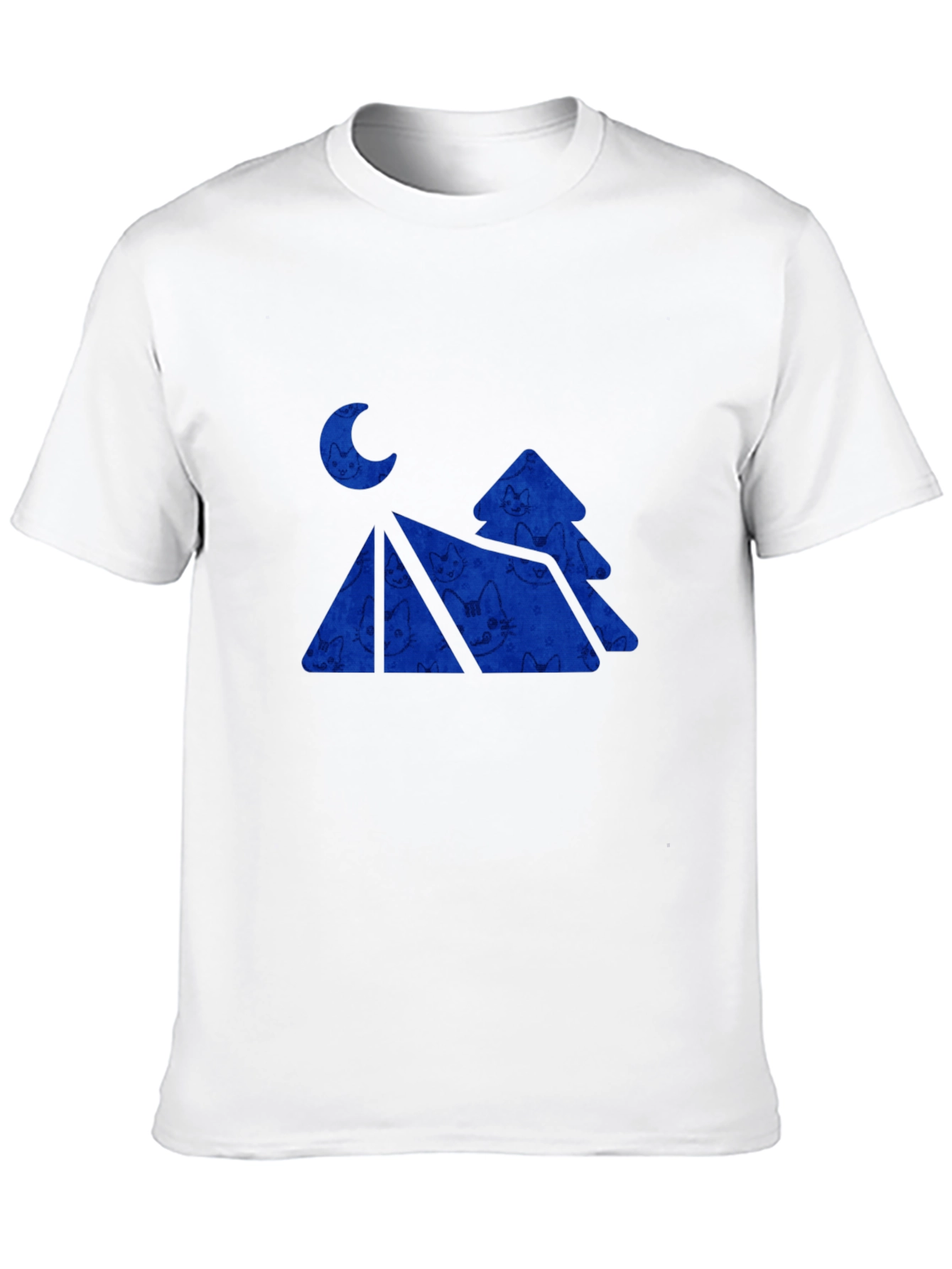 Black Moonlit Mountain Graphic Tee view 10