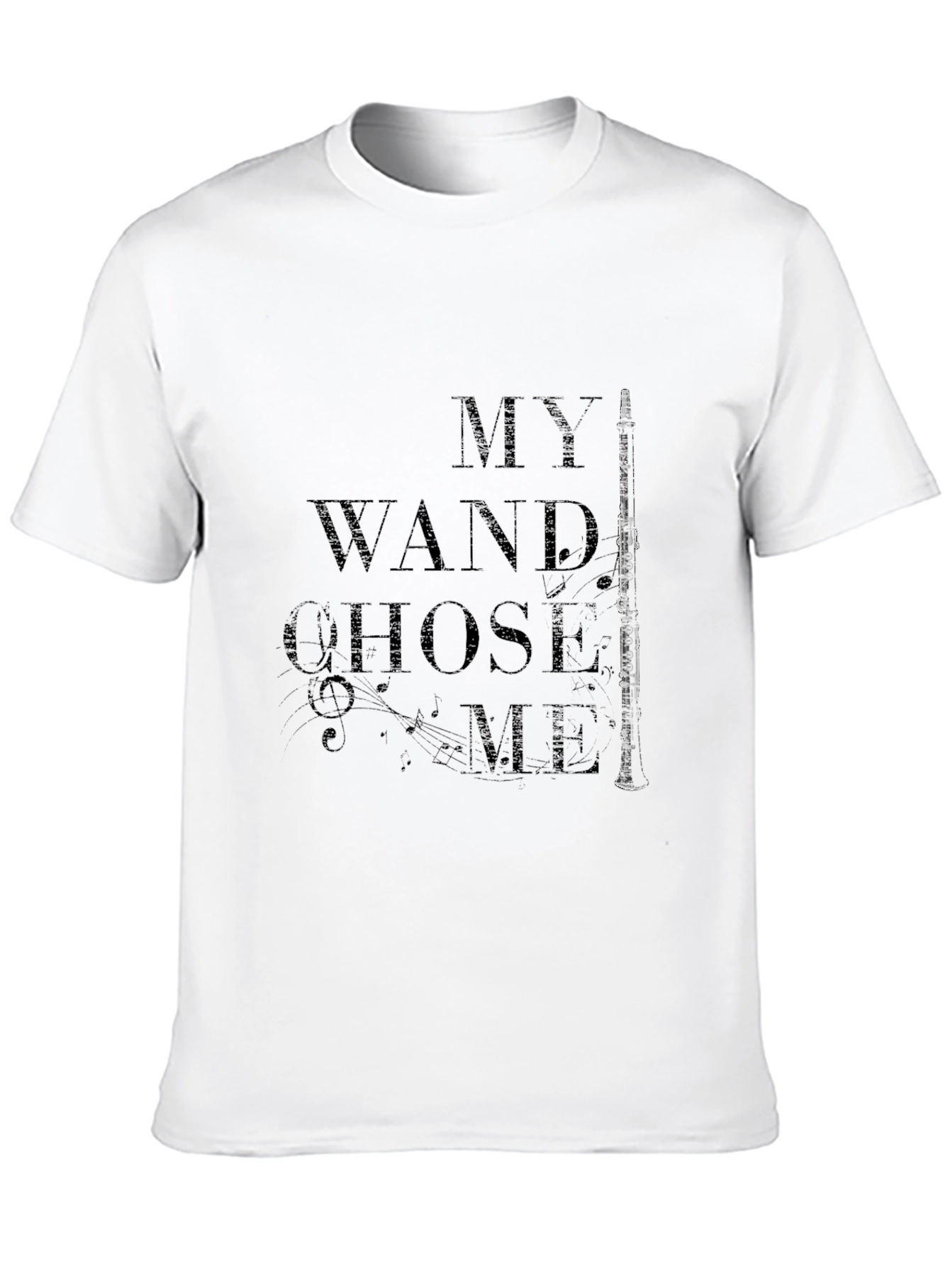 Black My Wand Chose Me Clarinet T-Shirt view 10