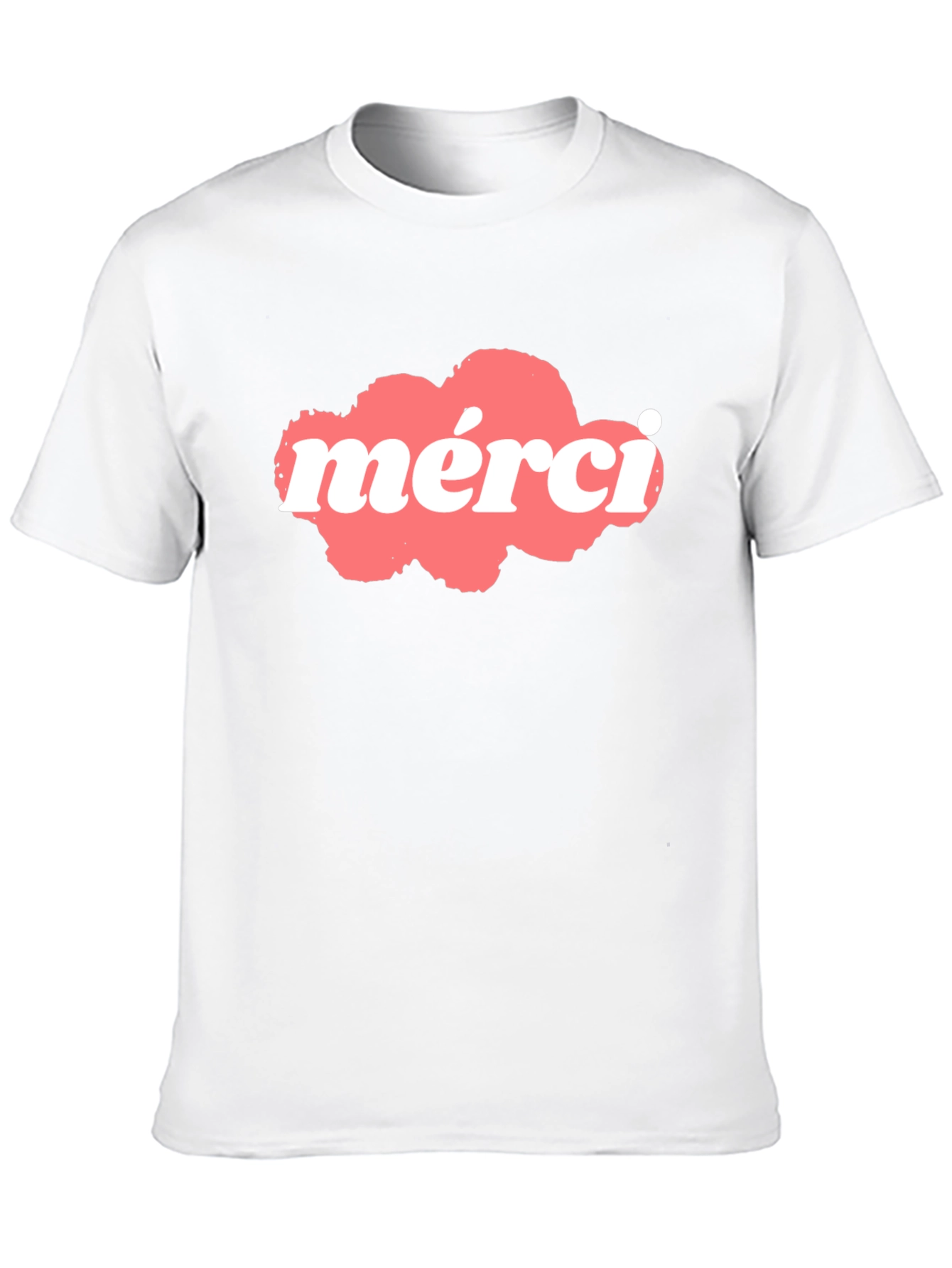 Black Merci Graphic T-Shirt - Black Cotton Blend view 10