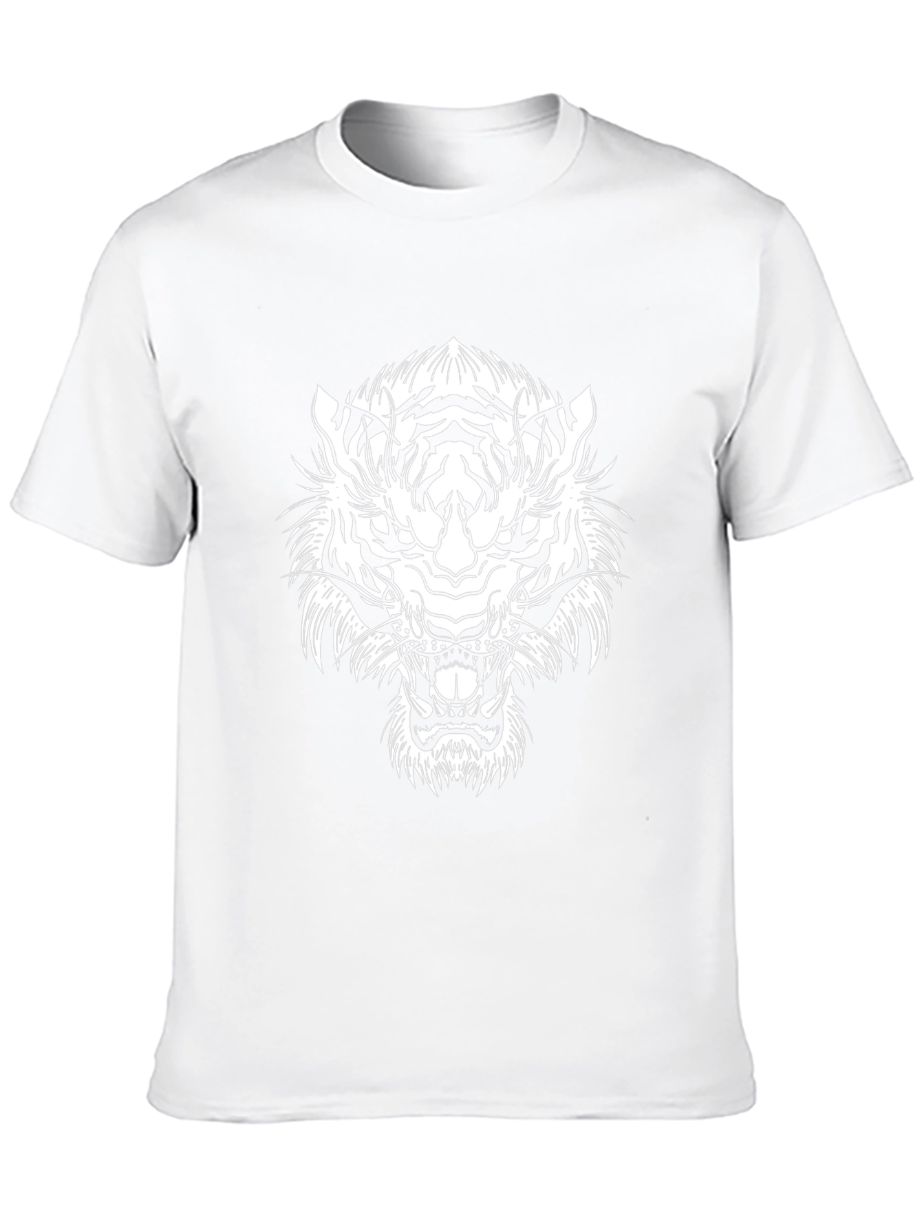 Black Black Tiger Graphic Tee - Bold Animal Design view 10