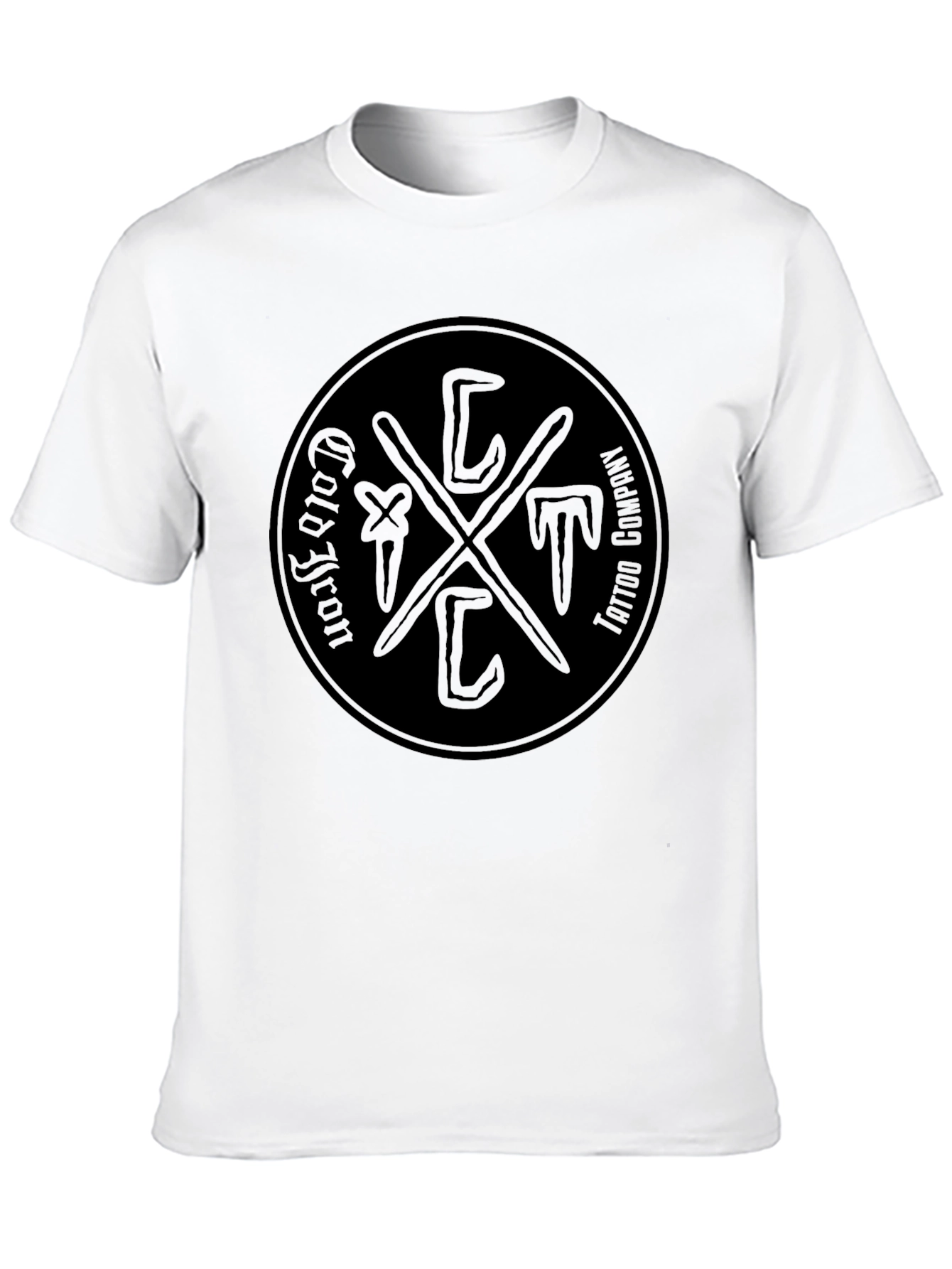 Black Cold Iron Tattoo Company Black T-Shirt view 10