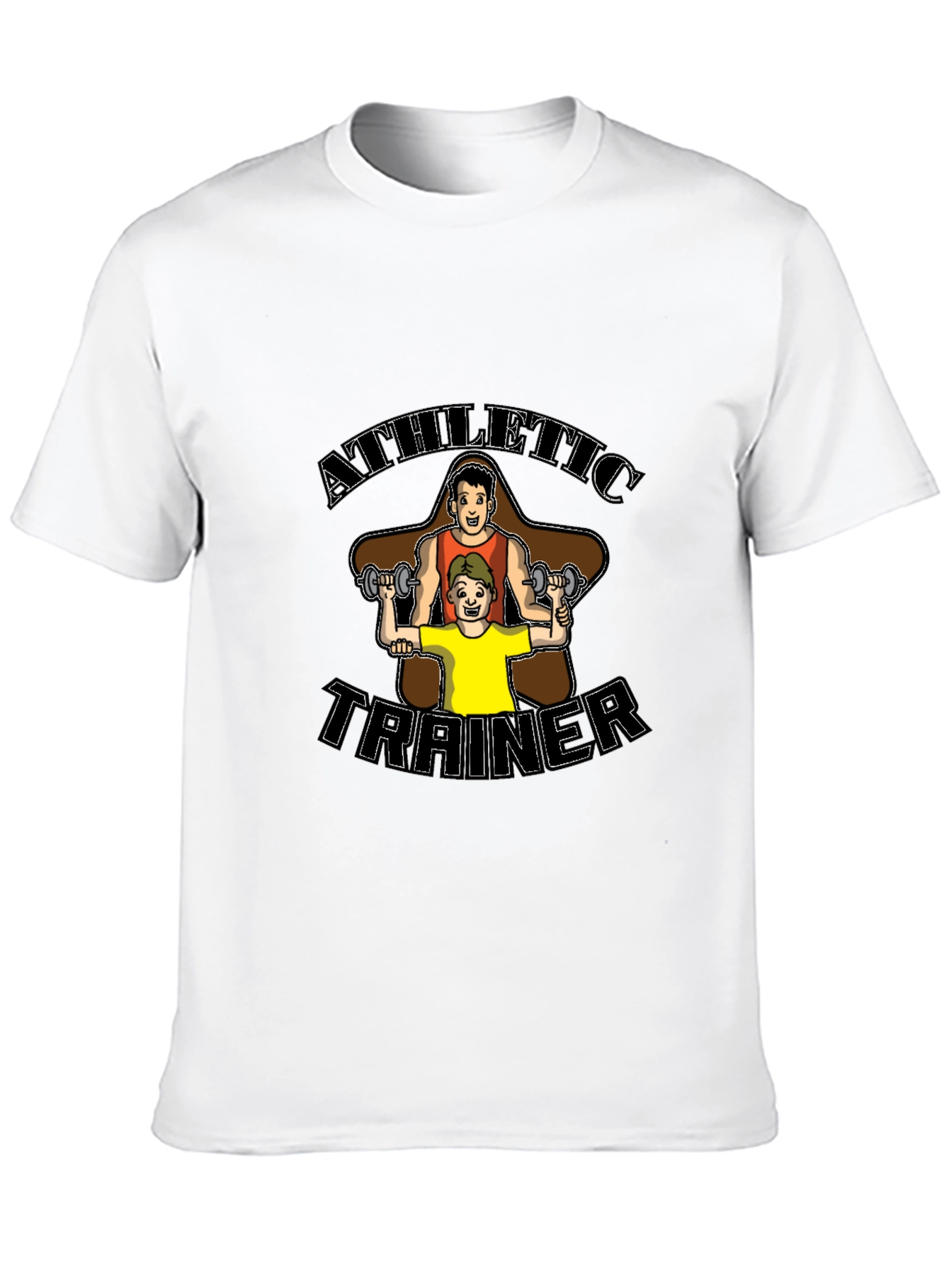 Black Athletic Trainer Graphic Tee - Black Unisex view 10