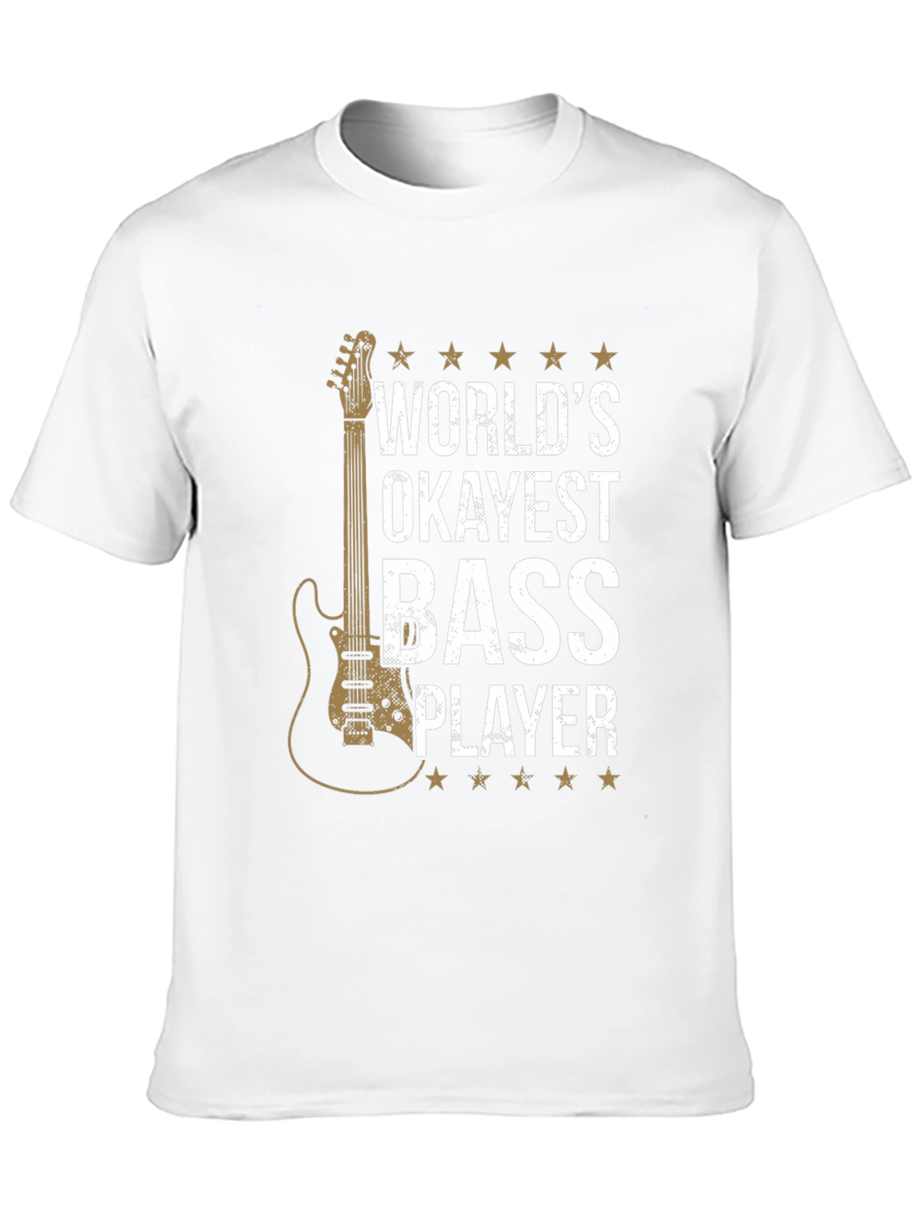 Black World's Okayest Bass Player T-Shirt view 10