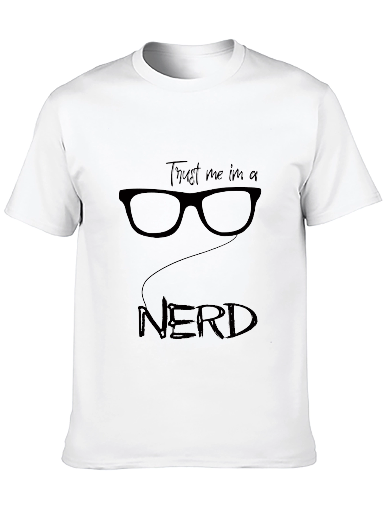 Black Trust Me, I'm a Nerd T-Shirt - Geek Style view 10