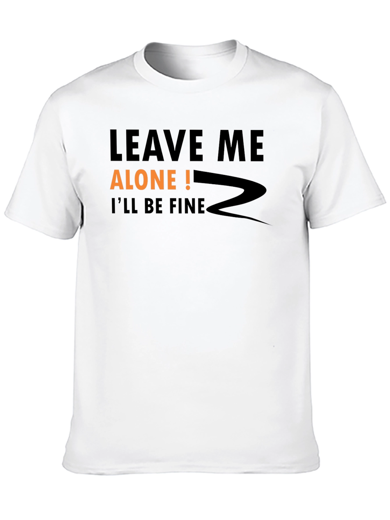 Black Leave Me Alone Graphic Tee view 10