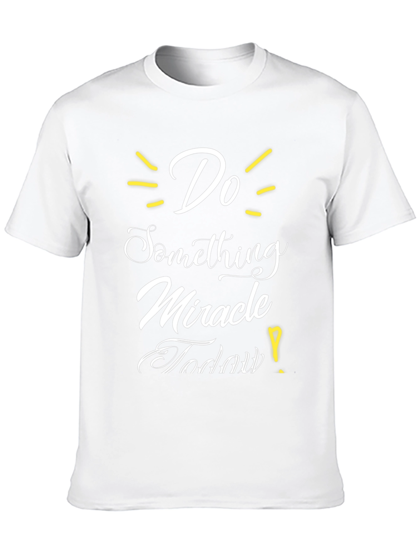 Black Inspirational Graphic T-Shirt - Do Something Miracle Today! view 10