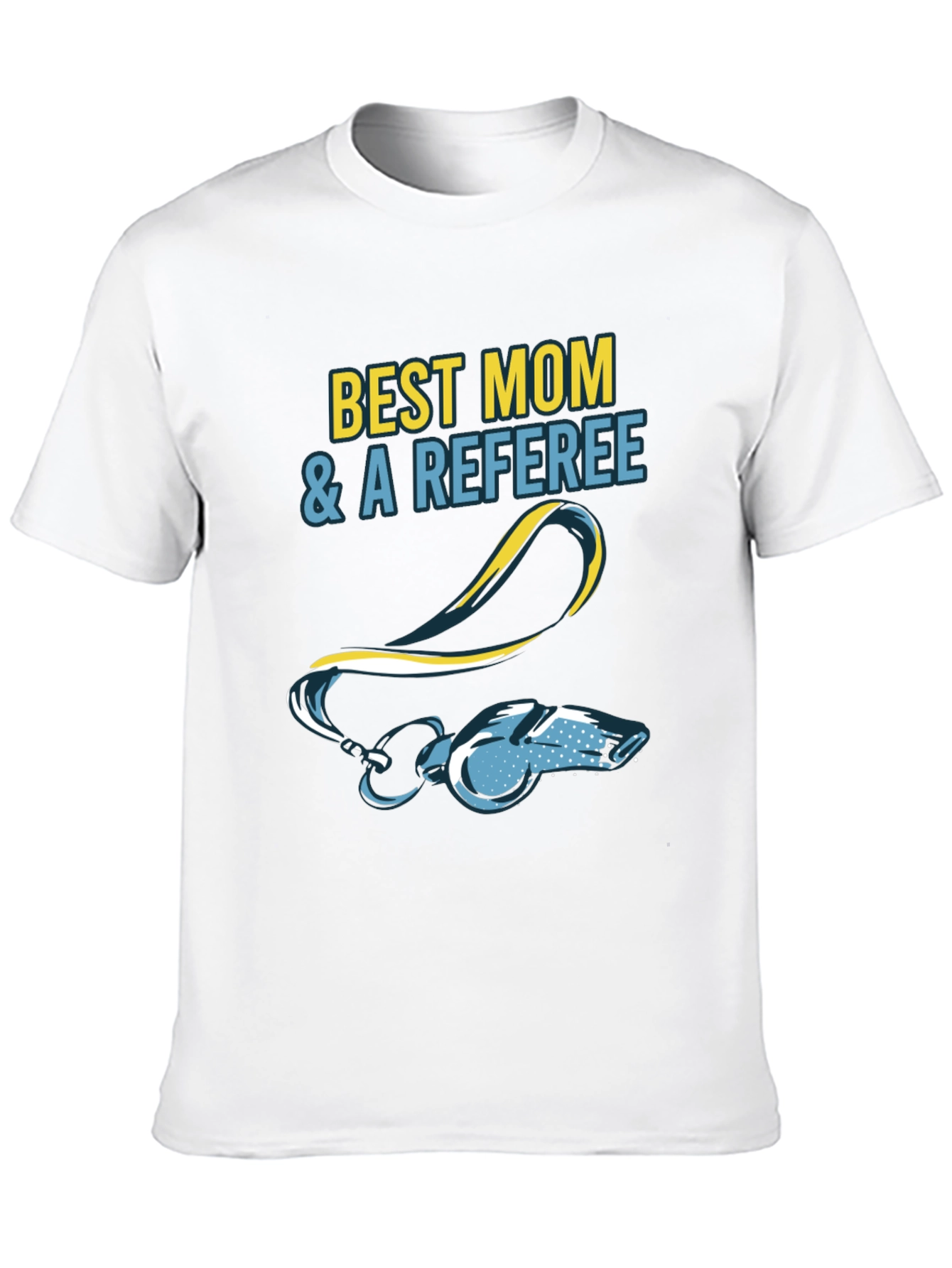 Black Best Mom & a Referee T-Shirt view 10