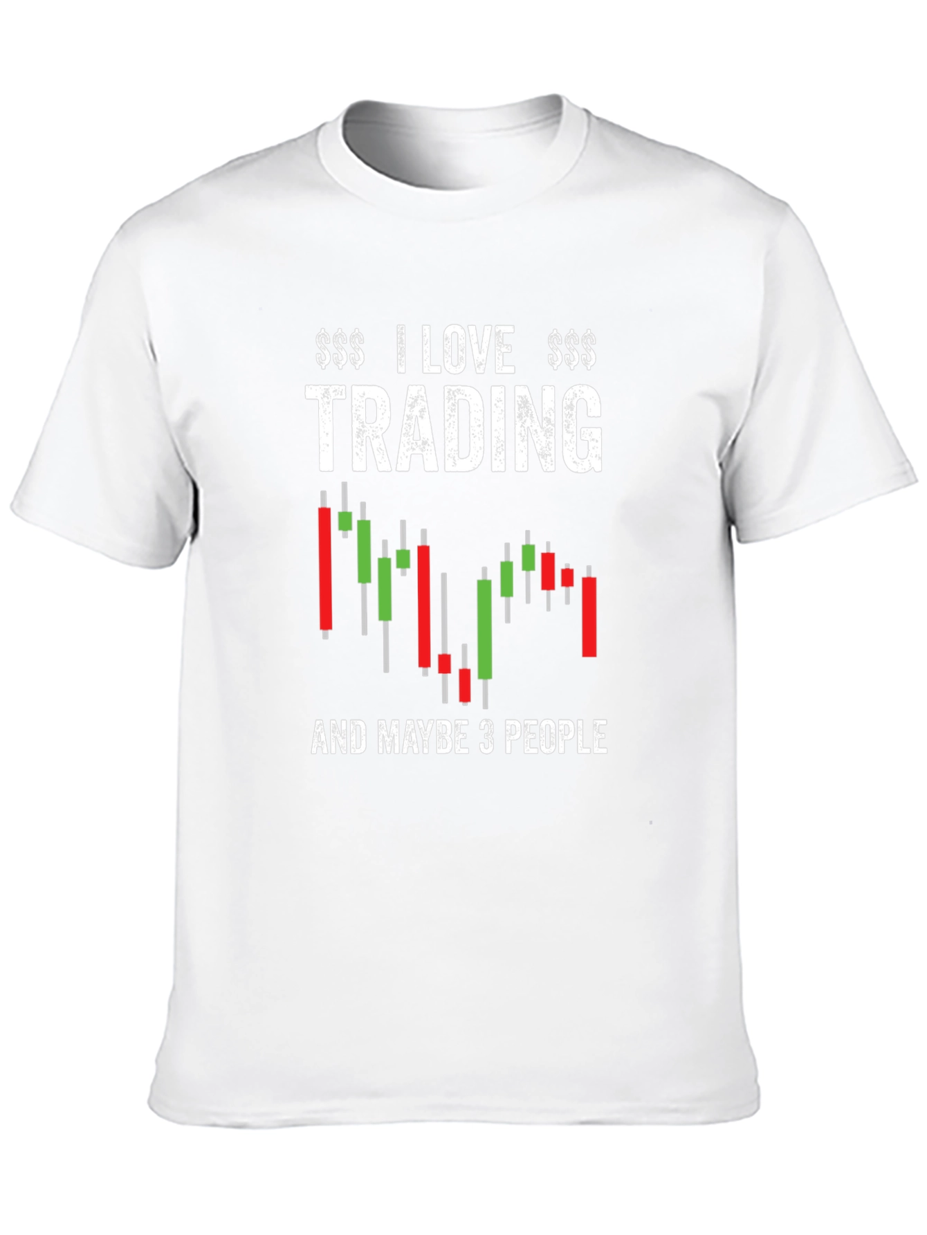 Black I Love Trading Funny Stock Market T-Shirt view 10