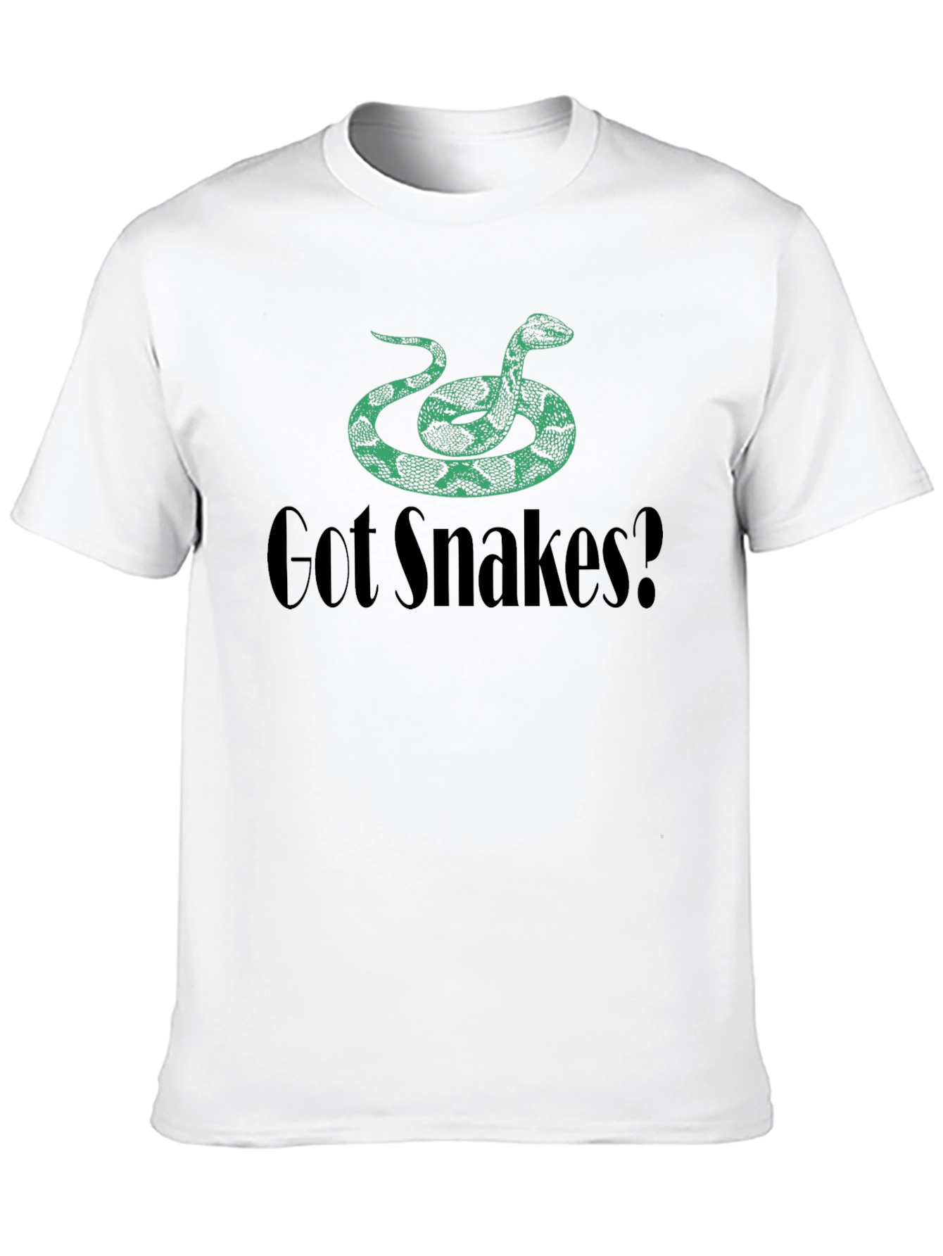 Black Got Snakes? Graphic Tee - Black Cotton T-Shirt view 10