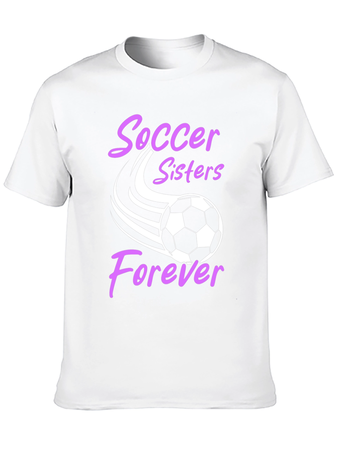 Black Soccer Sisters Forever Graphic T-Shirt view 10