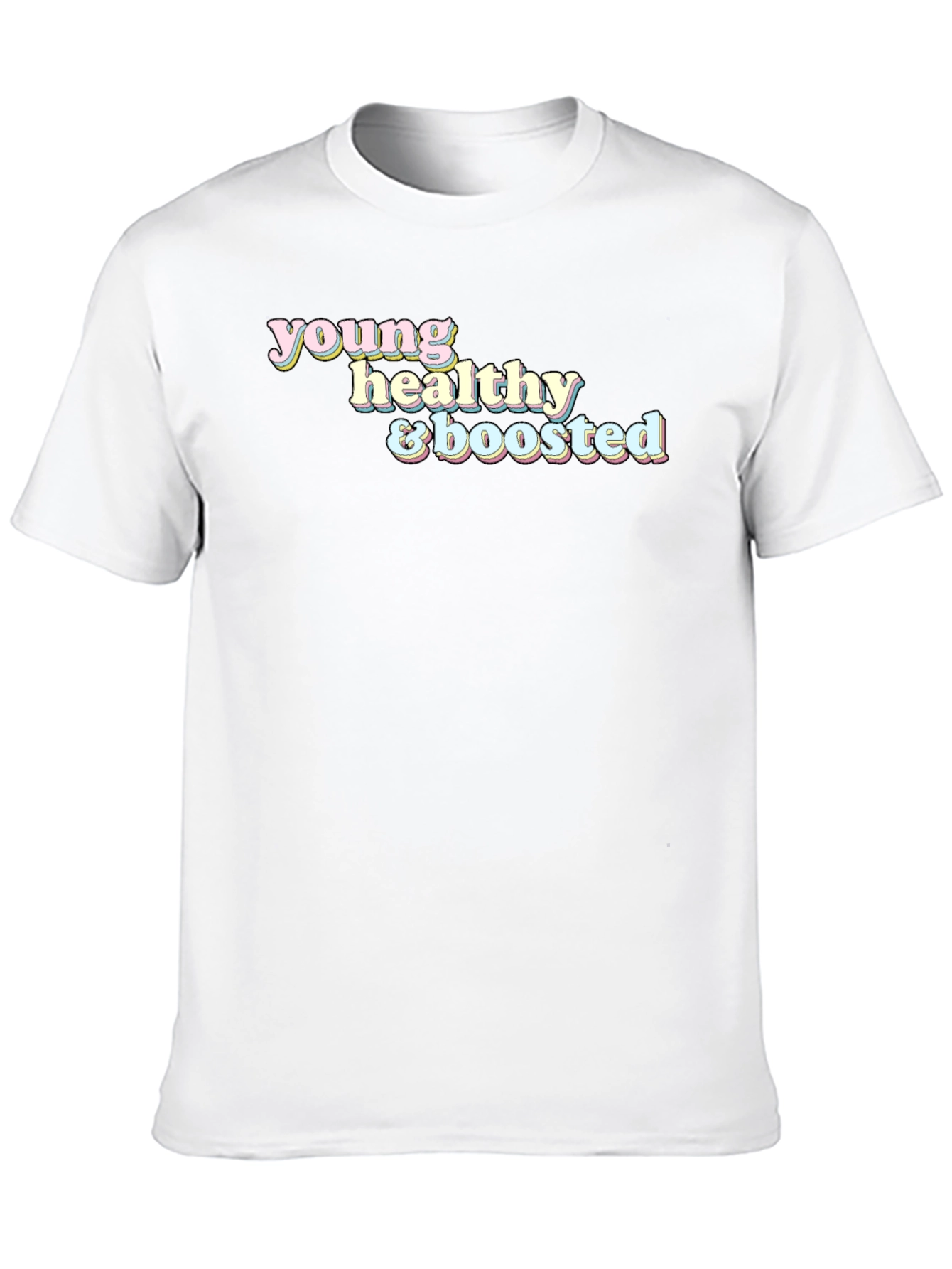 Black Young Healthy & Boosted Graphic Tee view 10