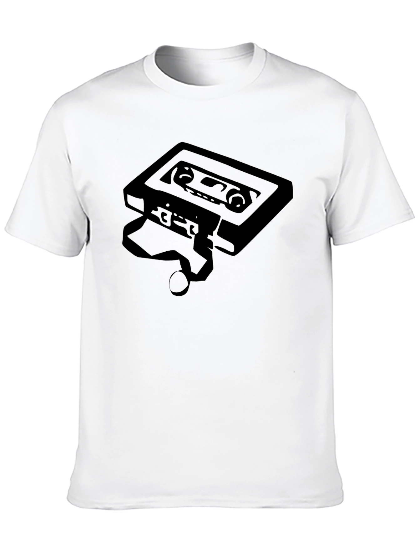 Black Retro Cassette Tape Graphic Tee - Black view 10