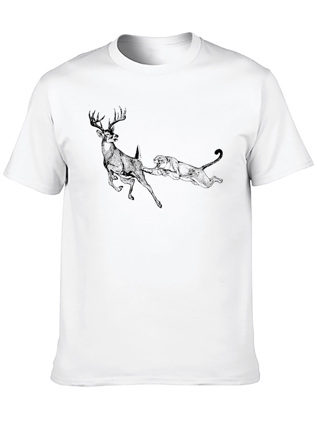 Black Predator and Prey Black Graphic T-Shirt view 10