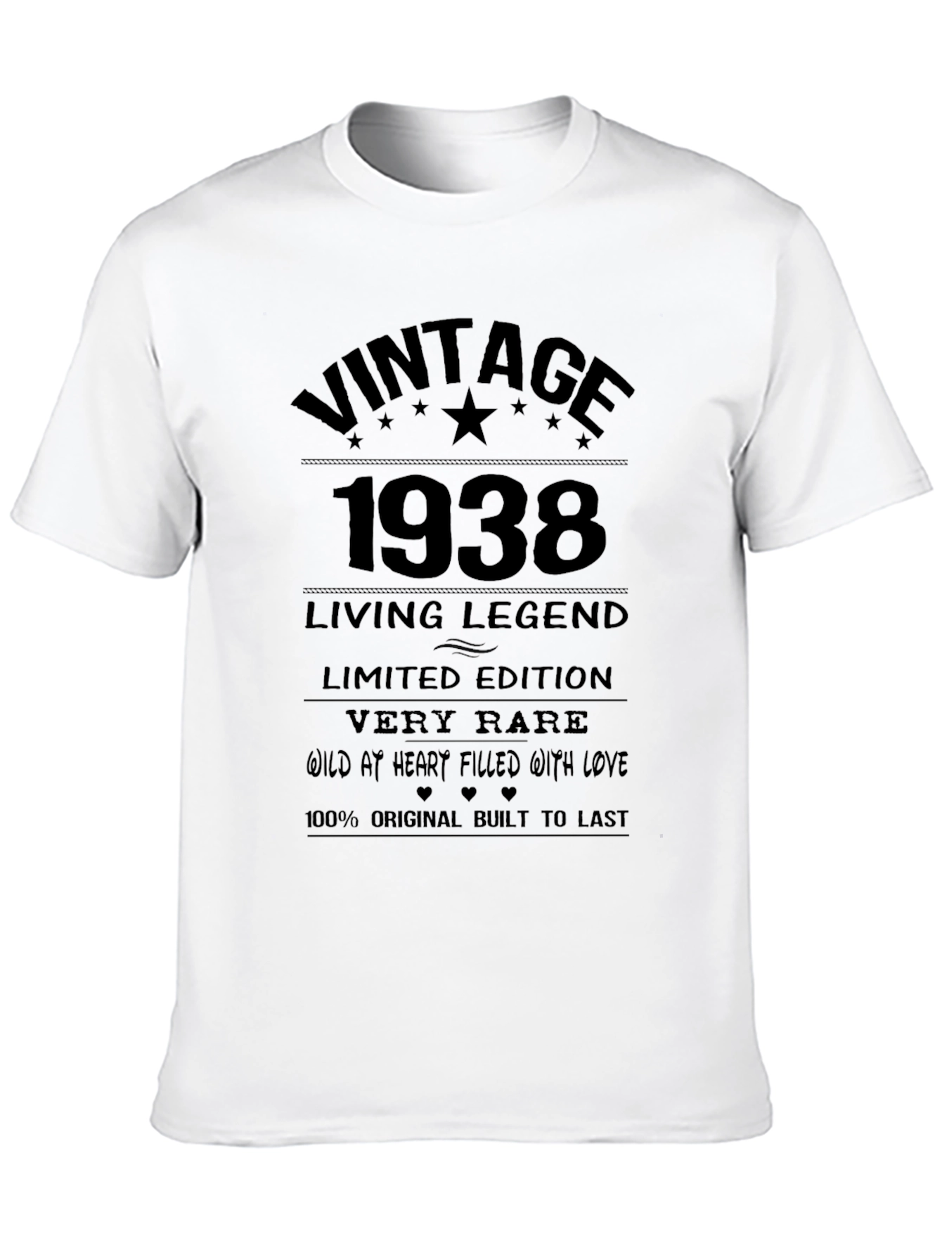Black Vintage 1938 Living Legend T-Shirt view 10