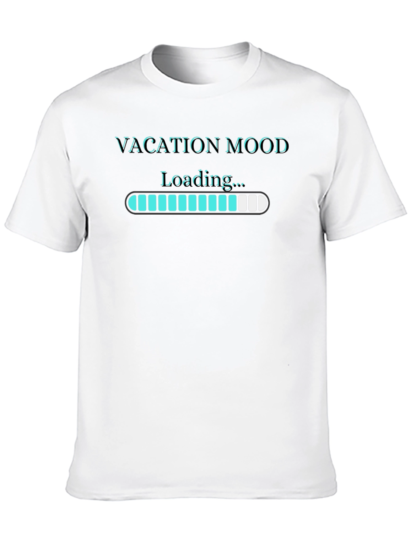 Black Vacation Mood Loading T-Shirt - Relax and Unwind! view 10
