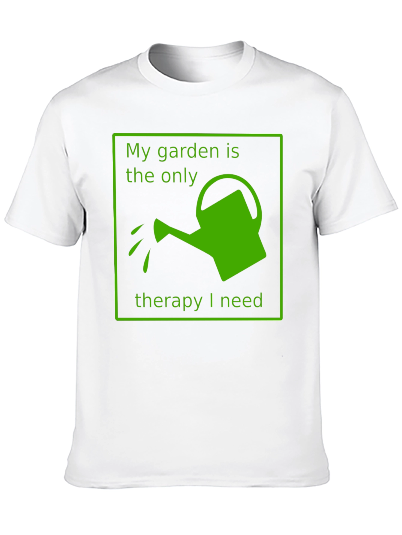 Black Gardening Therapy T-Shirt - My Garden is My Therapy view 10