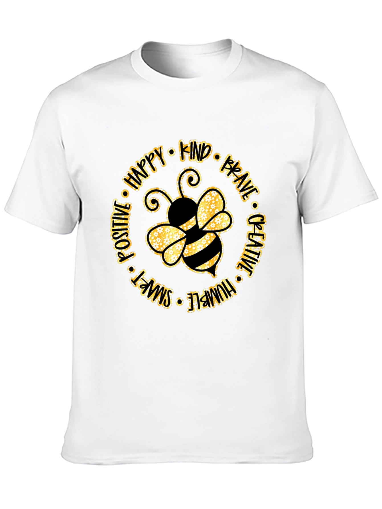 Black Bee Kind Graphic Tee - Positive Vibes Shirt view 10