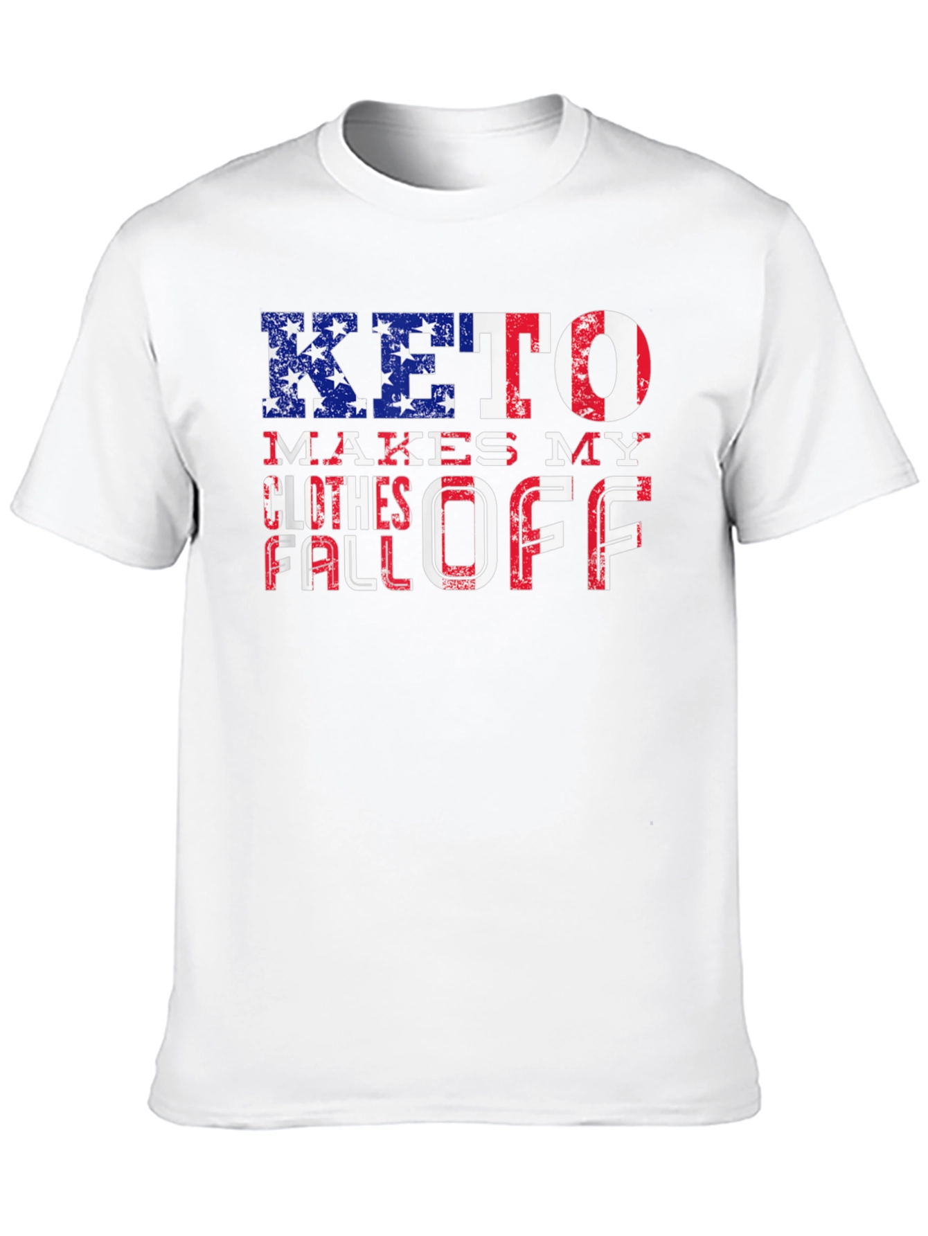 Black Keto Diet T-Shirt: Patriotic Weight Loss Design view 10