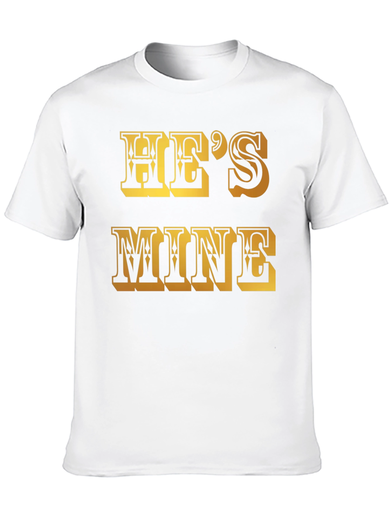 Black He's Mine Graphic T-Shirt view 10