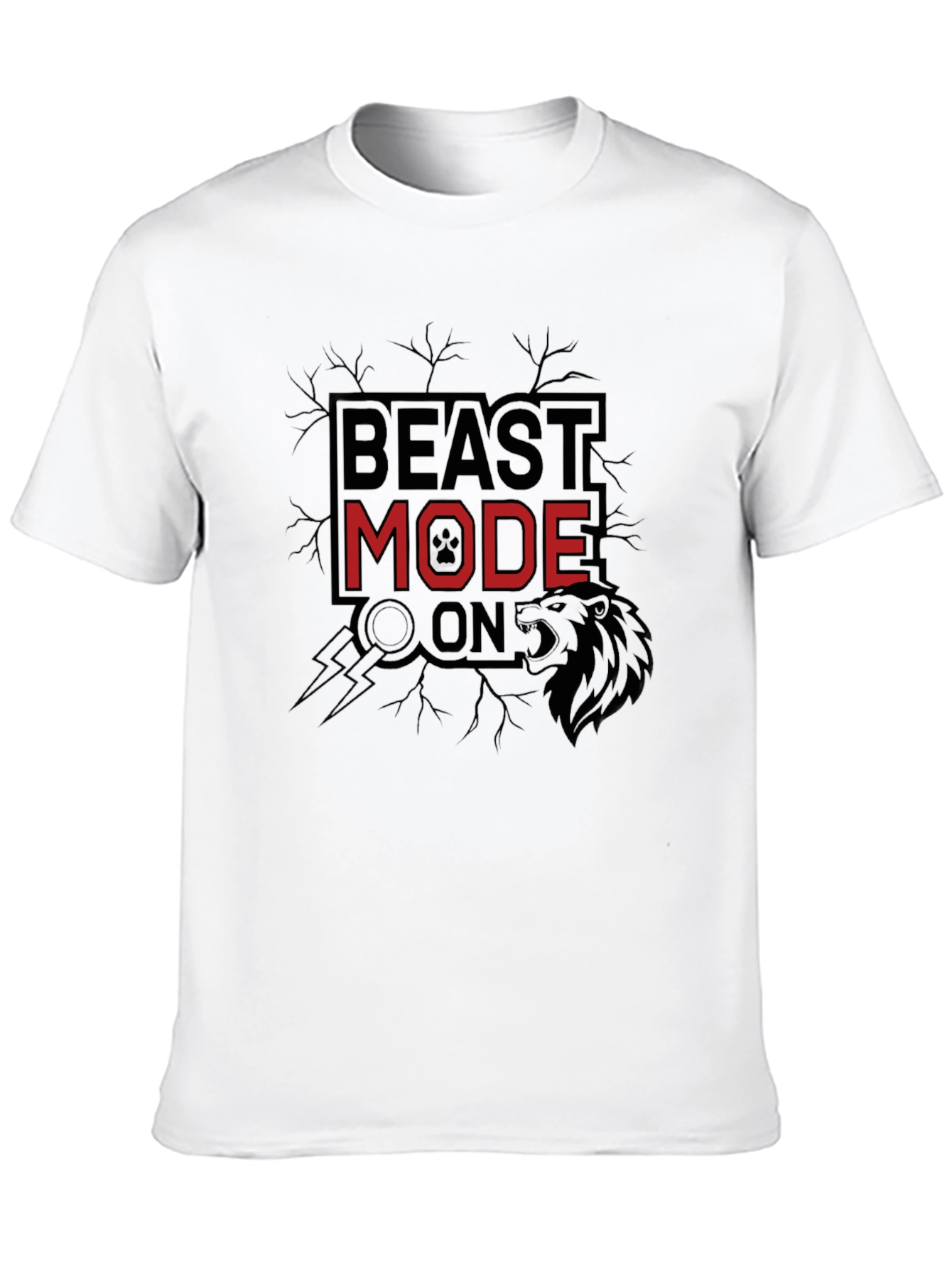 Black Beast Mode On Black T-Shirt view 10