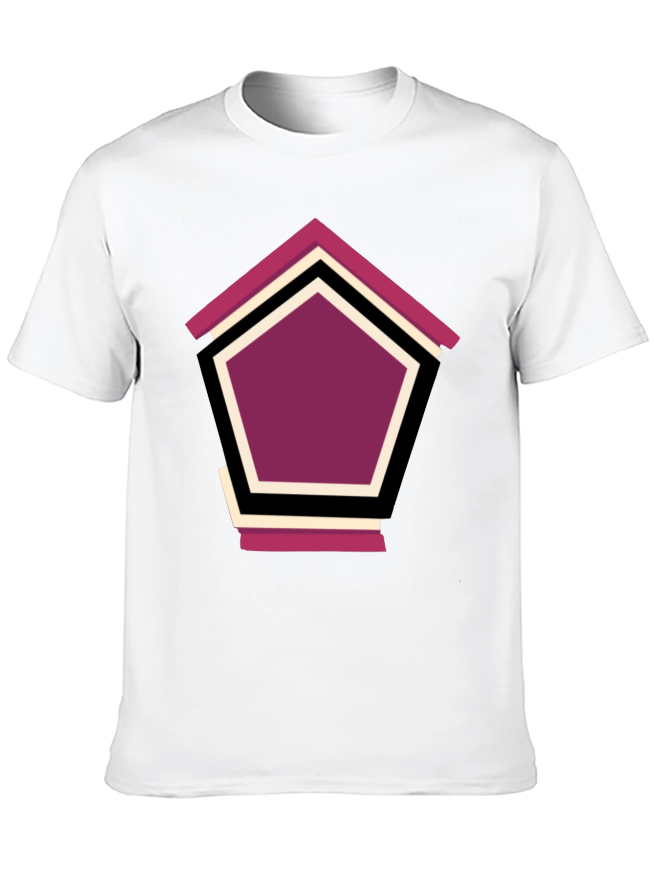 Black Geometric Penthouse T-Shirt - Stylish Design view 10