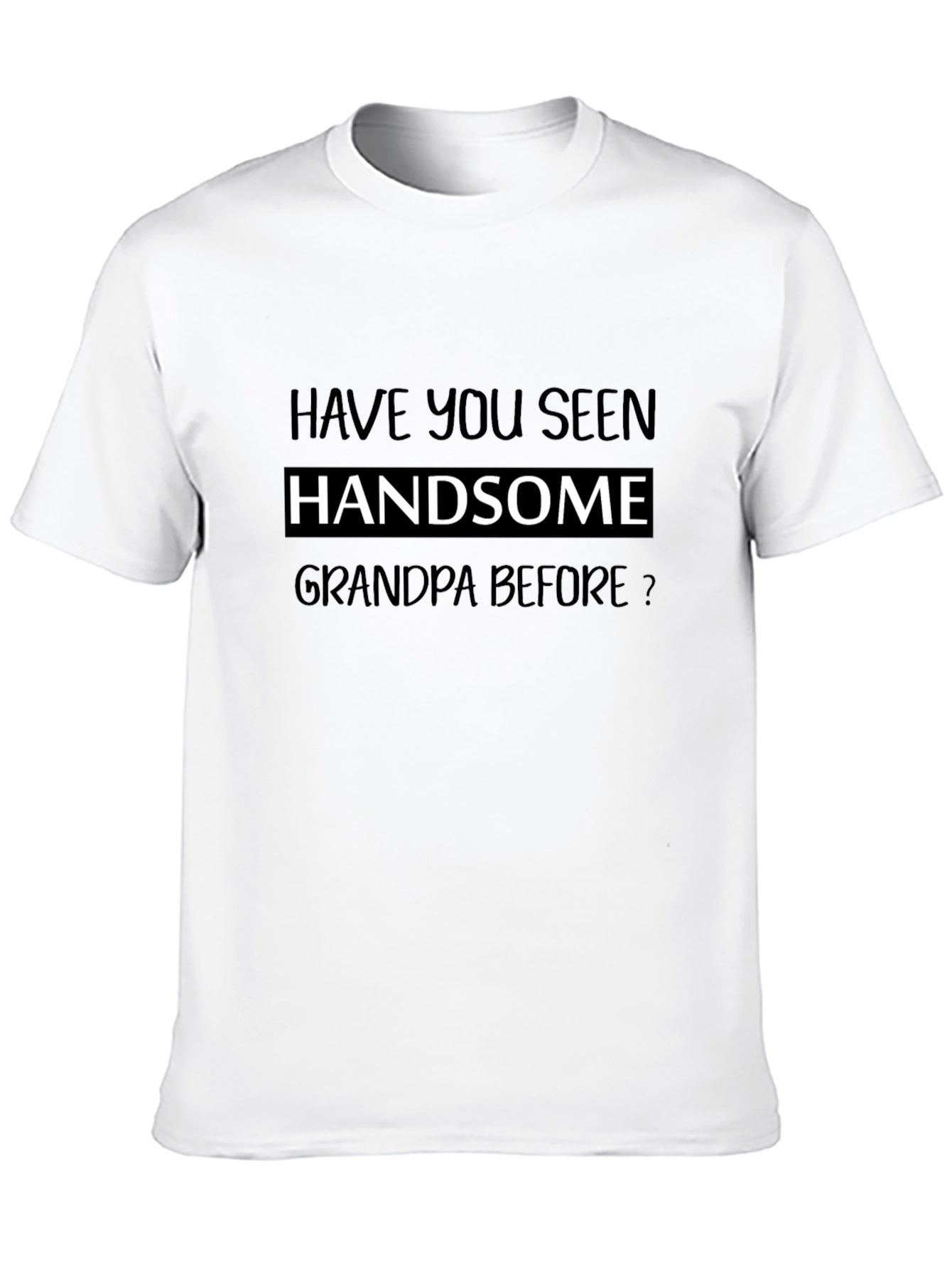 Black Handsome Grandpa Graphic T-Shirt view 10