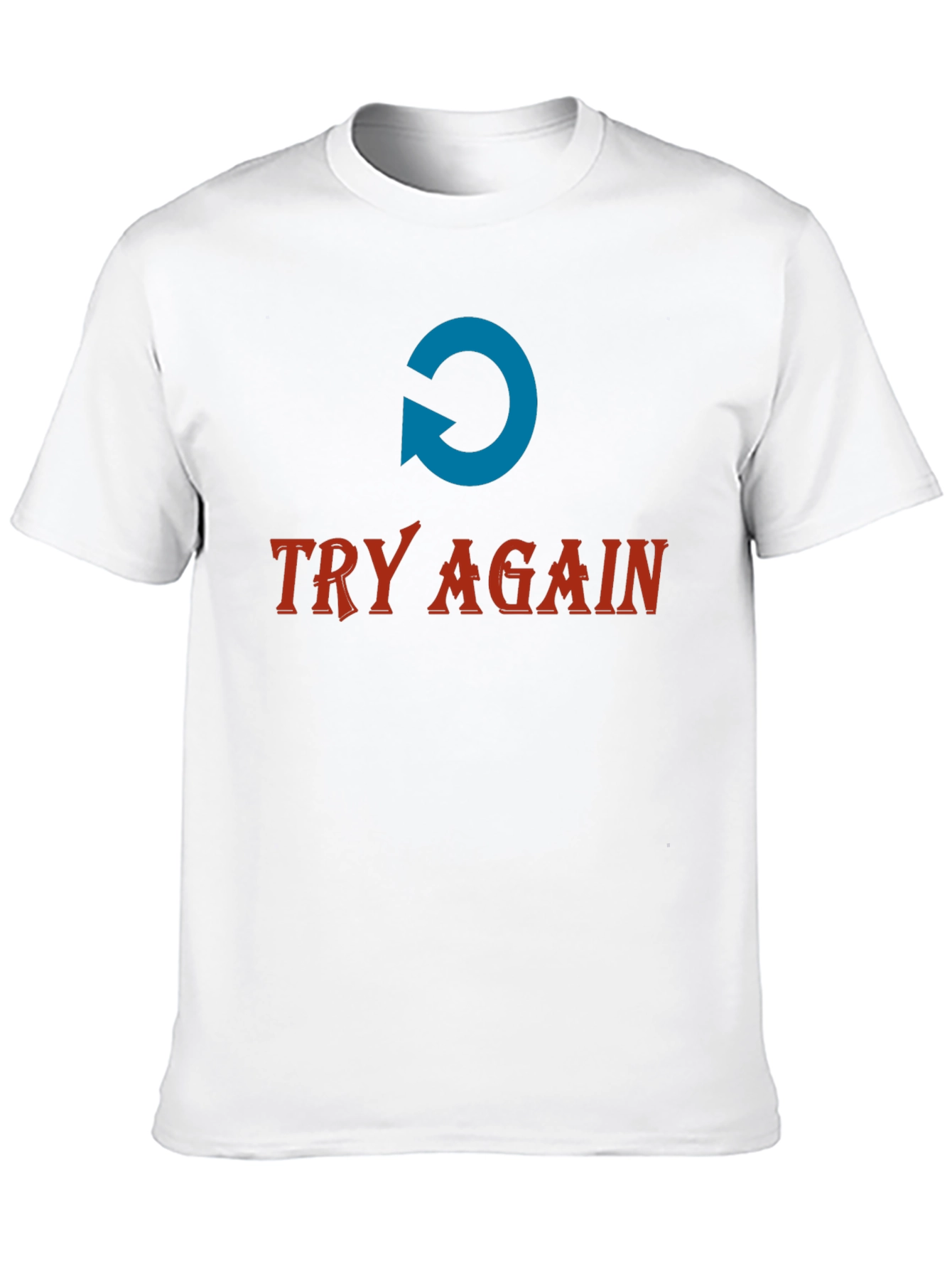 Black Try Again Graphic Tee - Soft Cotton Comfort view 10