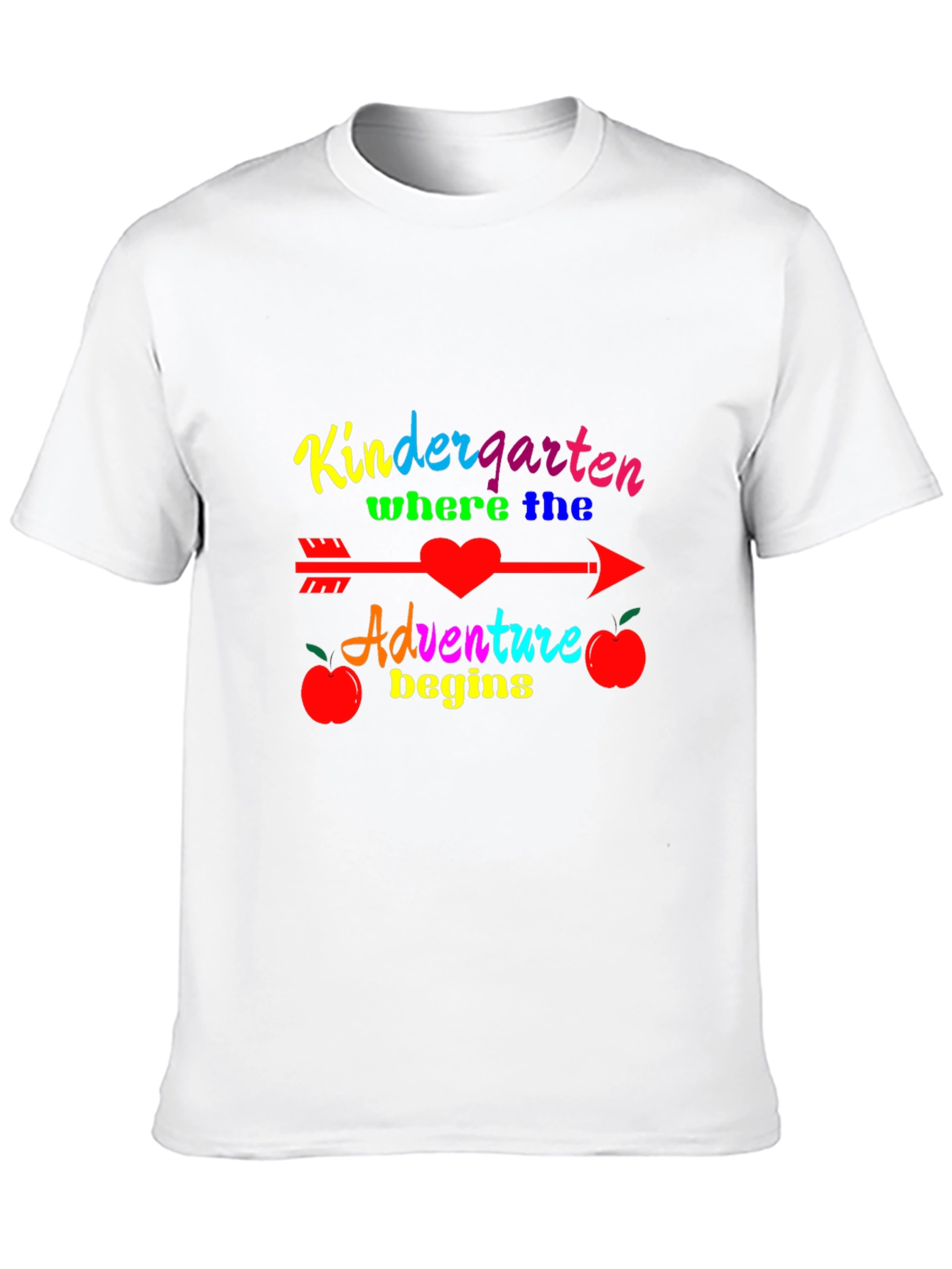 Black Kindergarten Adventure Begins T-Shirt view 10