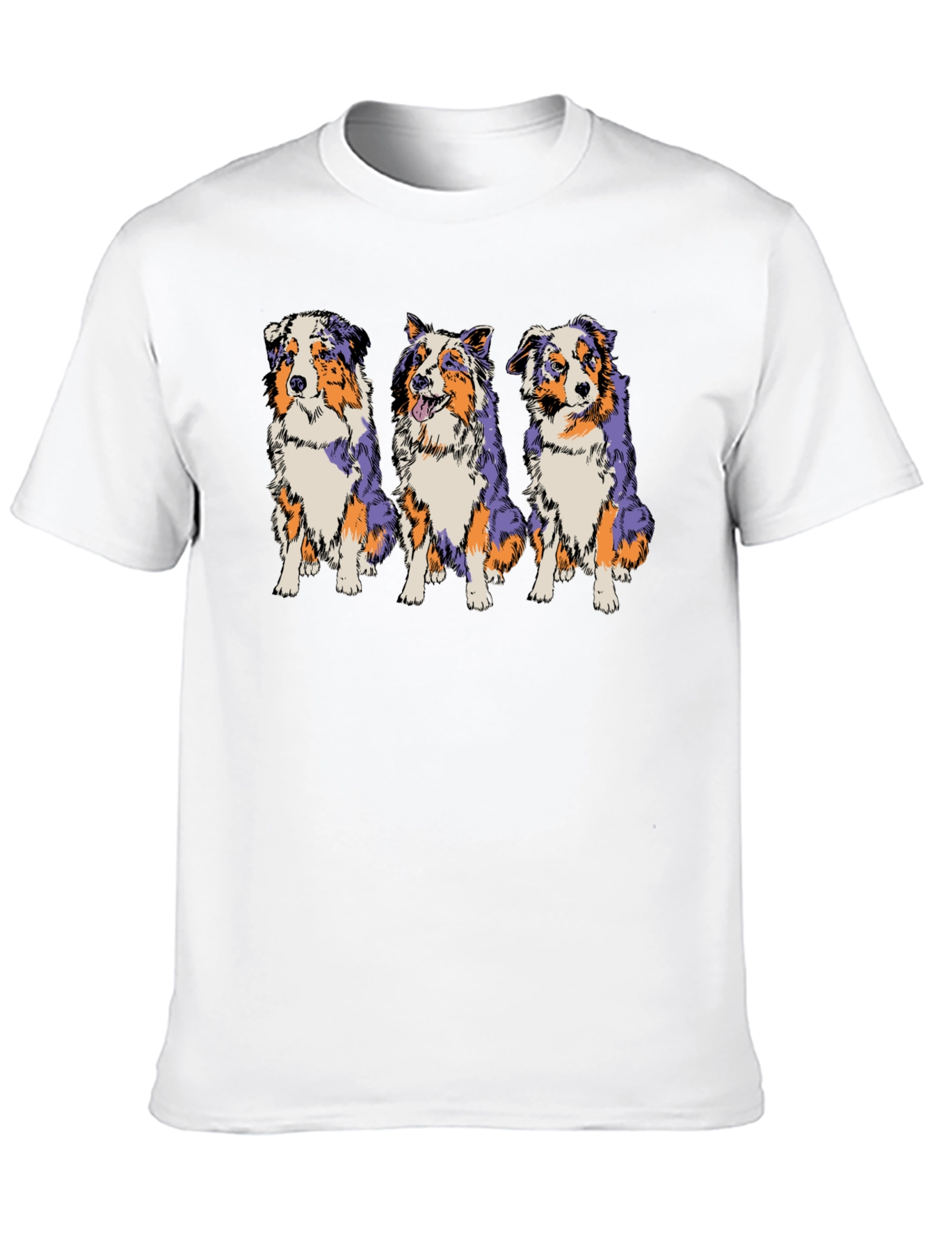 Black Three Dogs Graphic Tee - Black Cotton Blend view 10