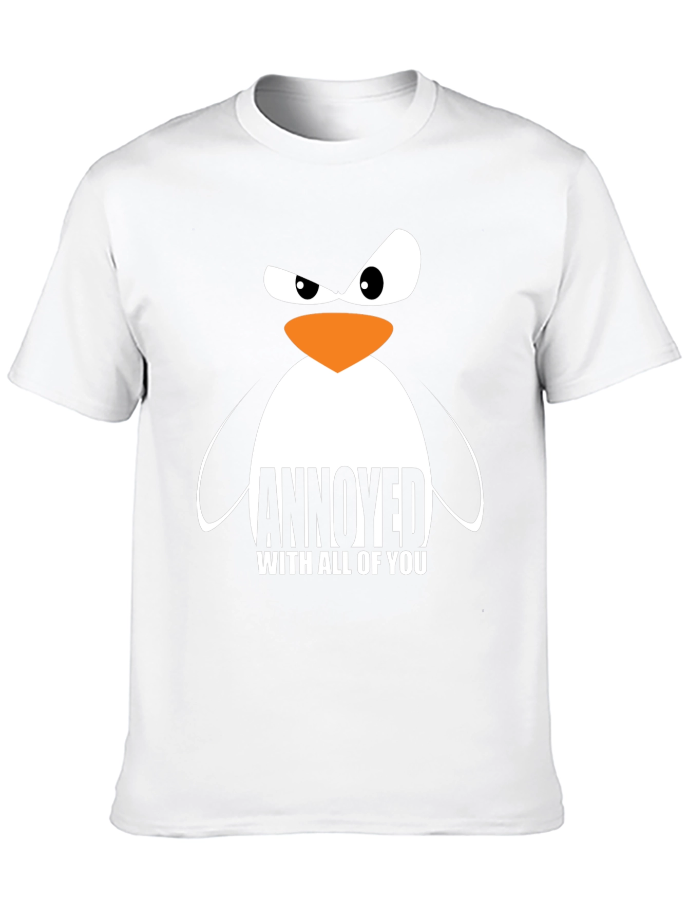 Black Annoyed Penguin Graphic T-Shirt view 10