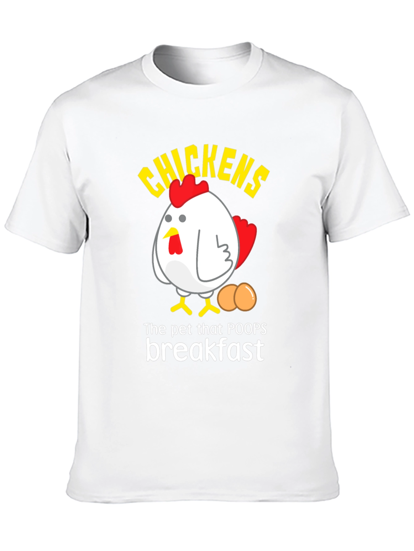 Black Funny Chicken T-Shirt - Breakfast Egg Lover view 10