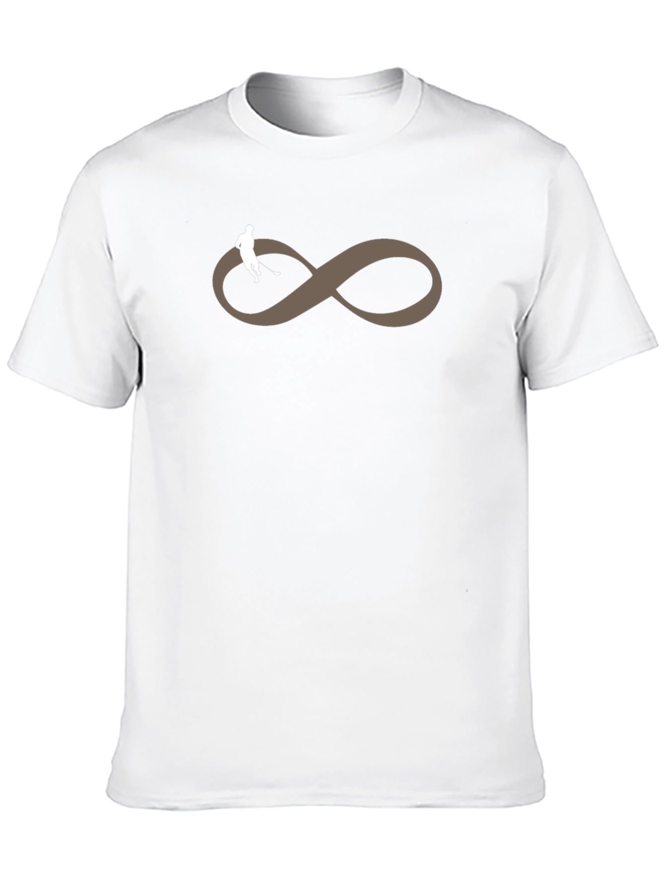 Black Hockey Infinity Symbol Graphic Tee - Soft Cotton Blend view 10