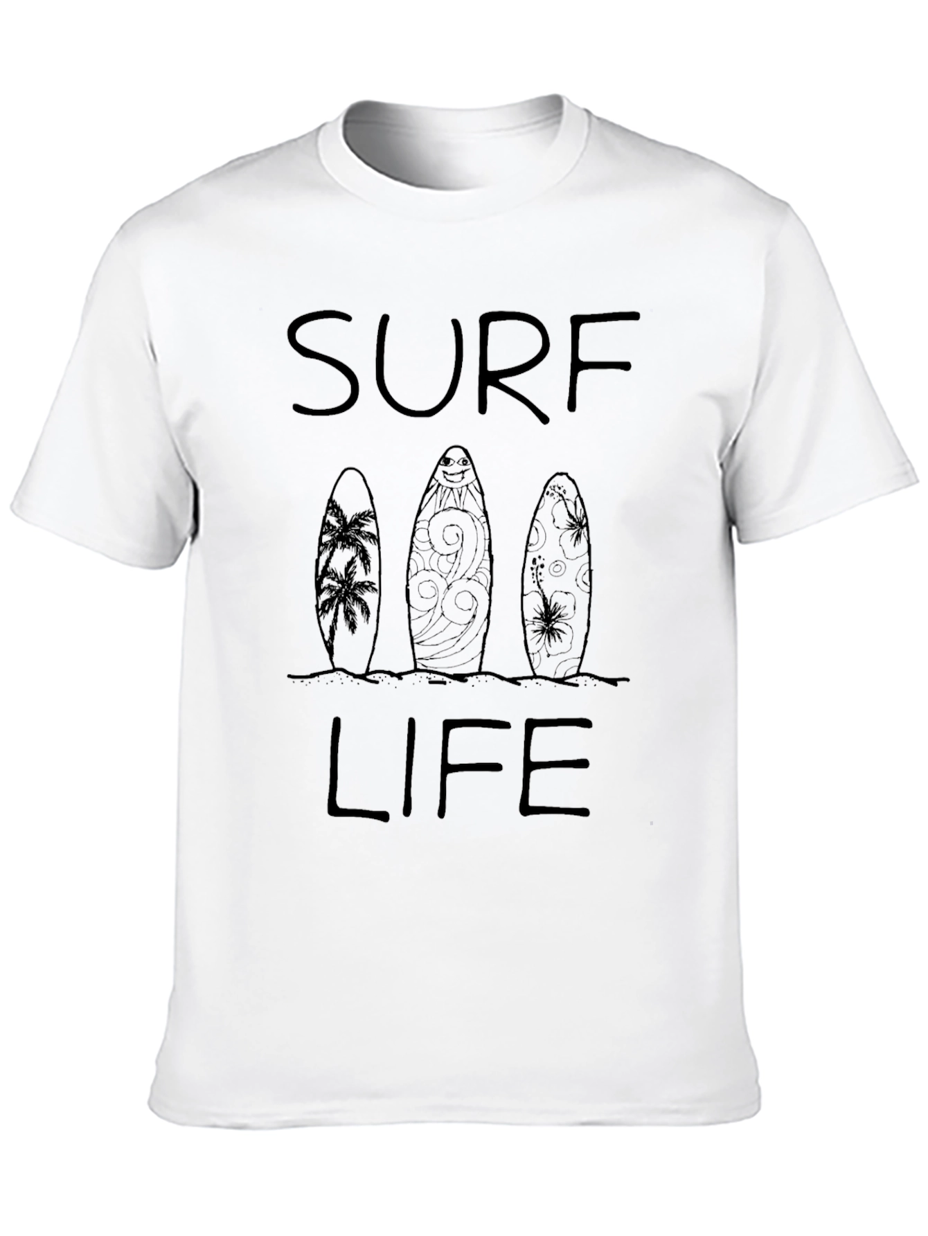 Black Surf Life Graphic Tee - Casual Comfort view 10