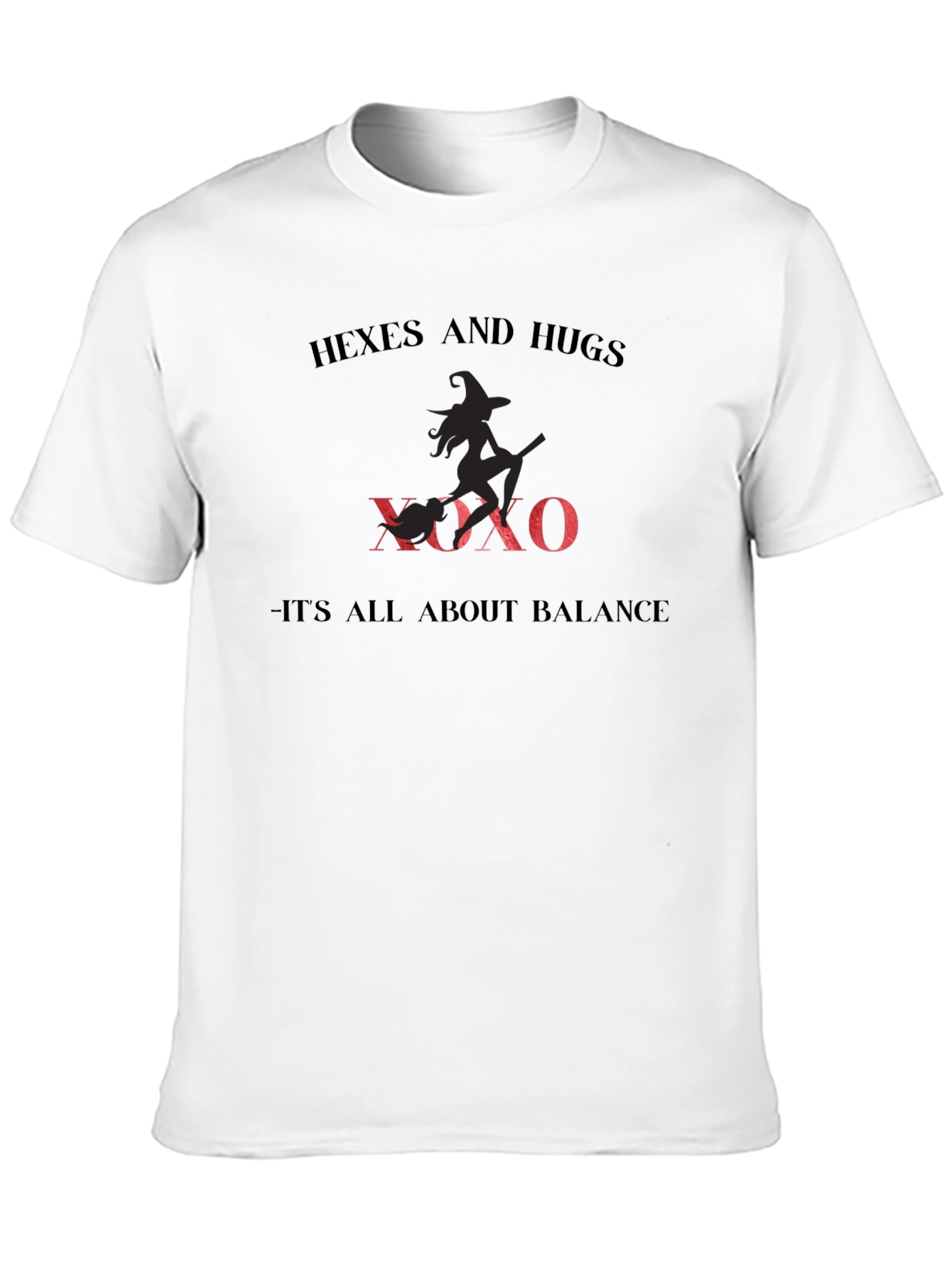 Black Hexes and Hugs Black Graphic Tee view 10