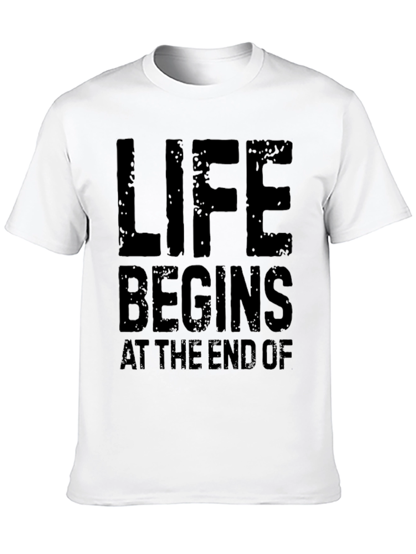 Black Life Begins At The End Of Black T-Shirt view 10