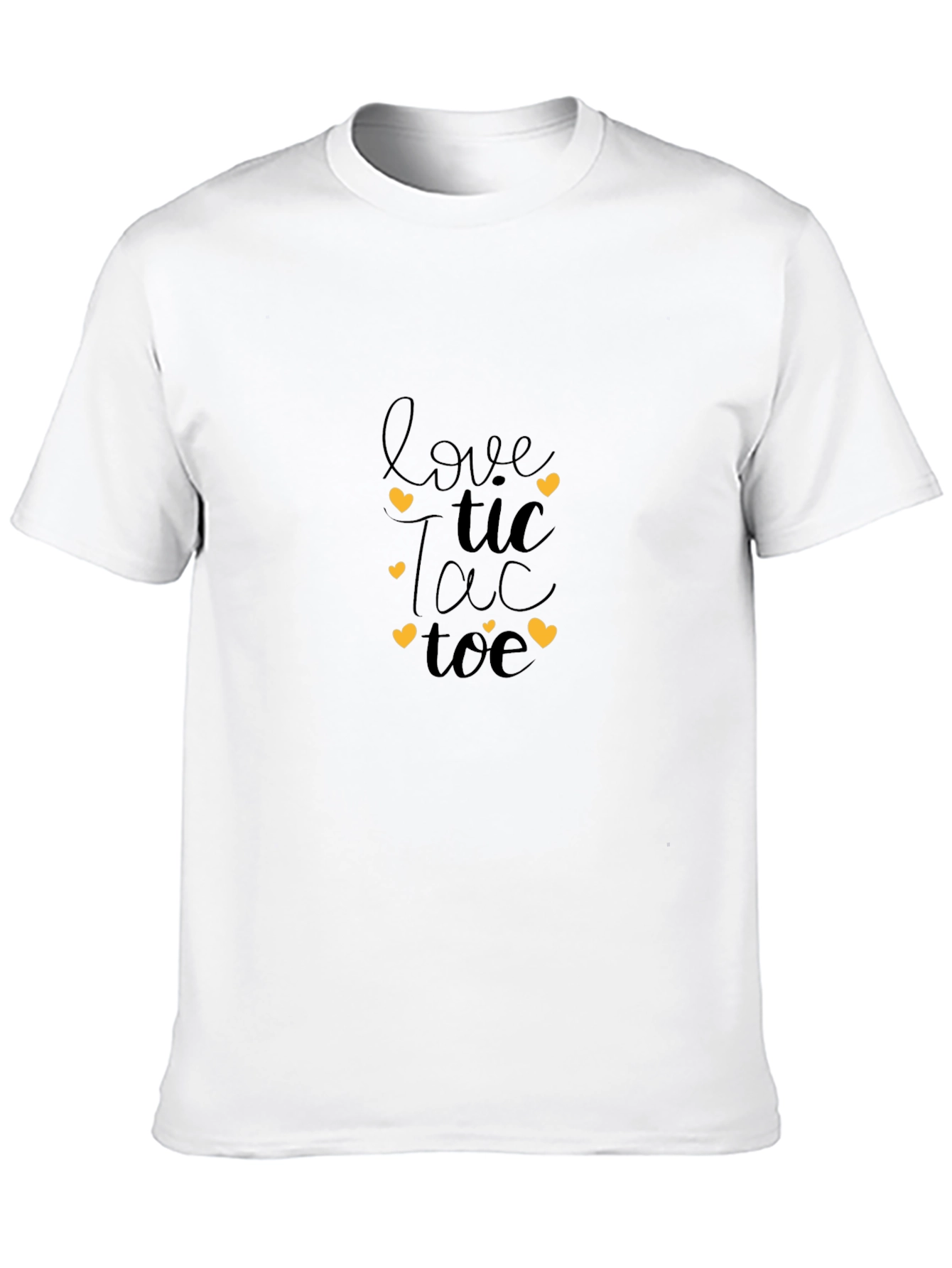 Black Love Tic Tac Toe Graphic T-Shirt view 10