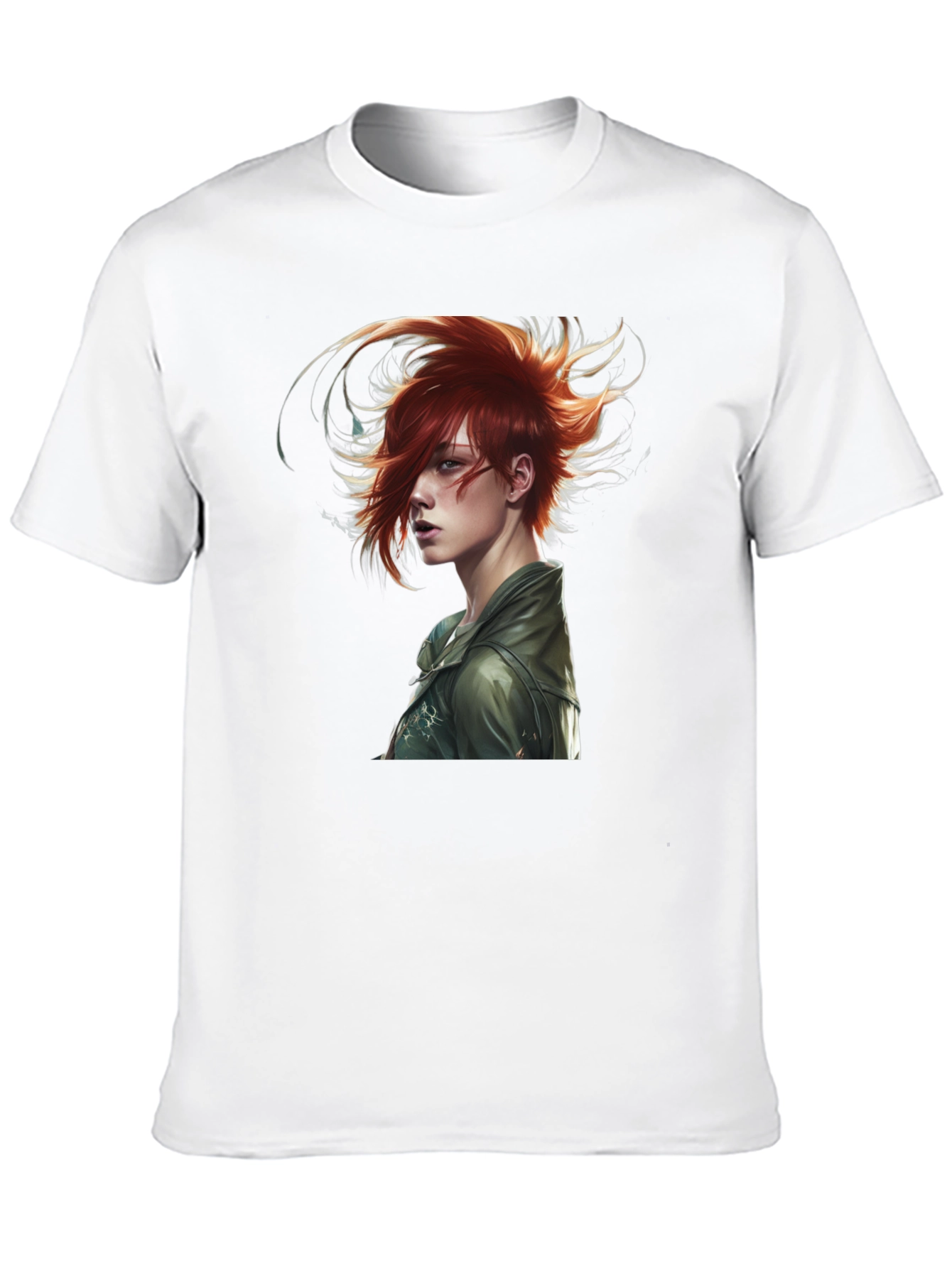Black Edgy Anime Character Black T-Shirt view 10