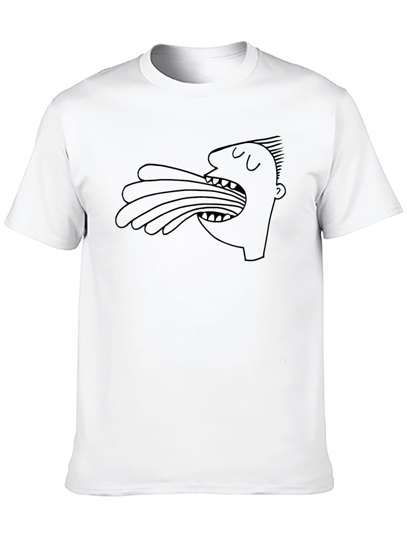 Black Abstract Art Black Graphic Tee view 10