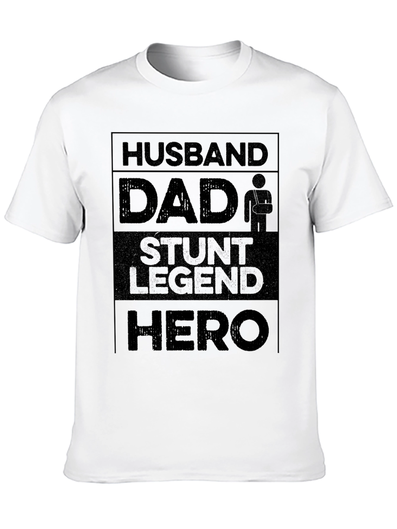 Black Husband Dad Stunt Legend Hero Graphic Tee view 10